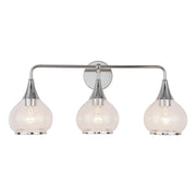 ALORA MOOD Lighting VL524326CHCL Vanity Light Fixture, UL Damp Rated, Chrome/Clear Glass