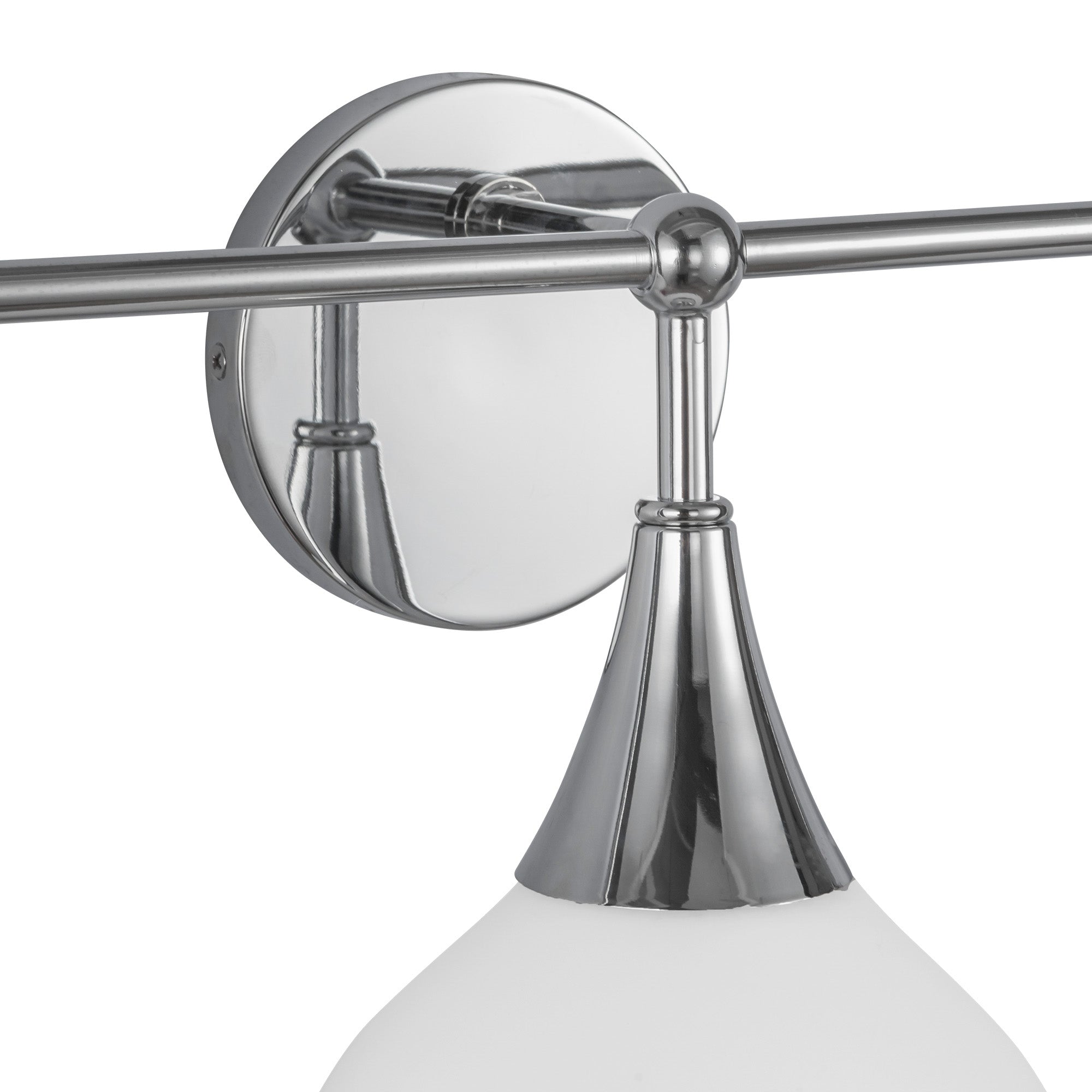 Hazel 26-in Chrome/Opal Matte Glass 3 Lights Vanity