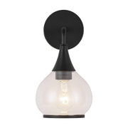 ALORA MOOD Lighting Hazel WV524006MBCL Wall/Vanity Light Fixture, UL Damp Rated, Matte Black