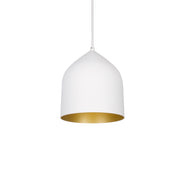Helena 8-in White/Gold 1 Light Pendant