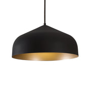 Kuzco Lighting PD9117-BK/GD Pendant, 17-in Black/Gold LED, Modern Design