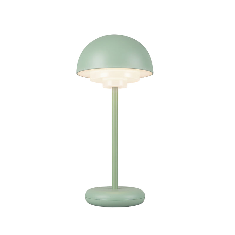 Hinata 5-in Sage Green LED Table Lamp Rechargeable, Portable, Cordless