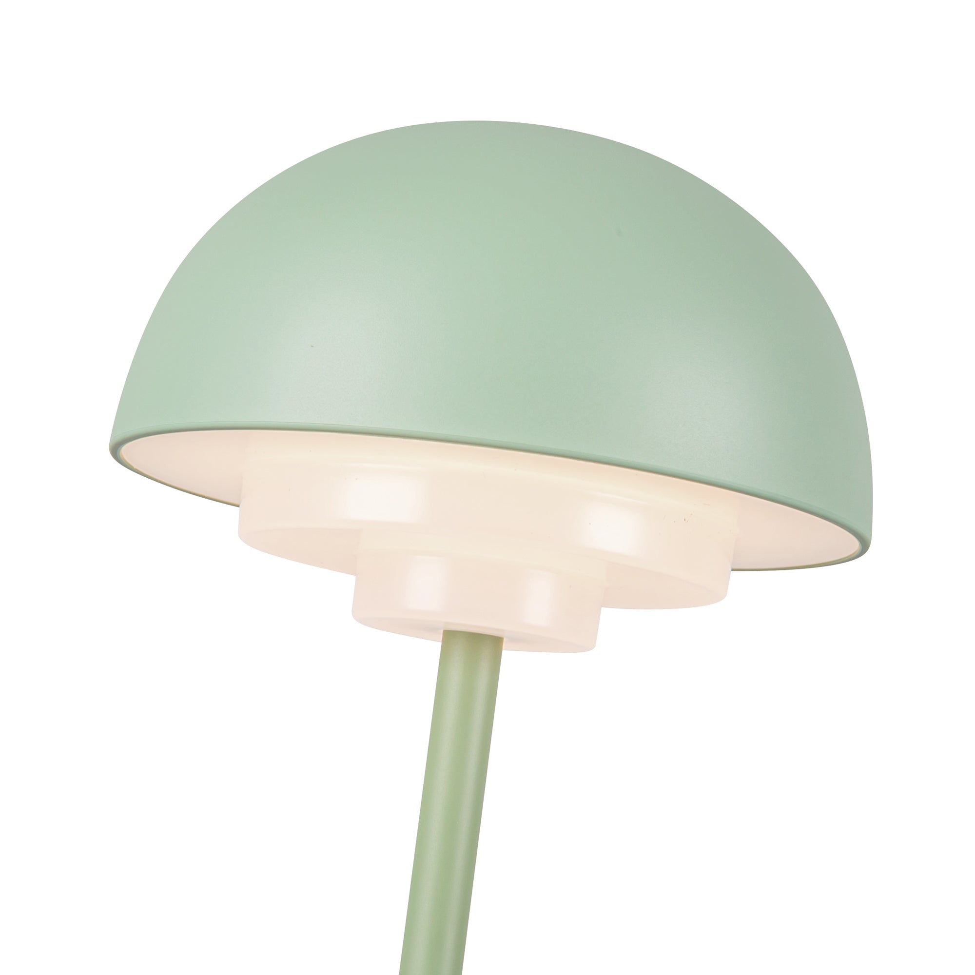 Hinata 5-in Sage Green LED Table Lamp Rechargeable, Portable, Cordless