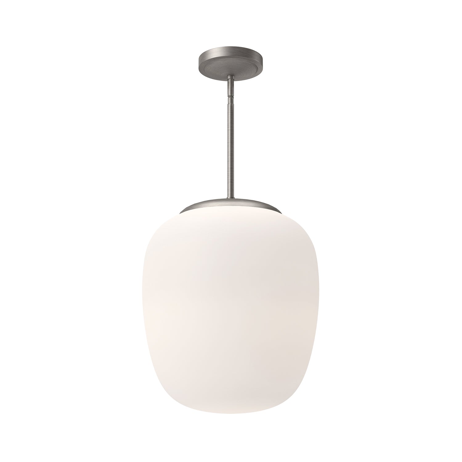 Holden 14-in Brushed Nickel/Opal Matte Glass 1 Light Pendant