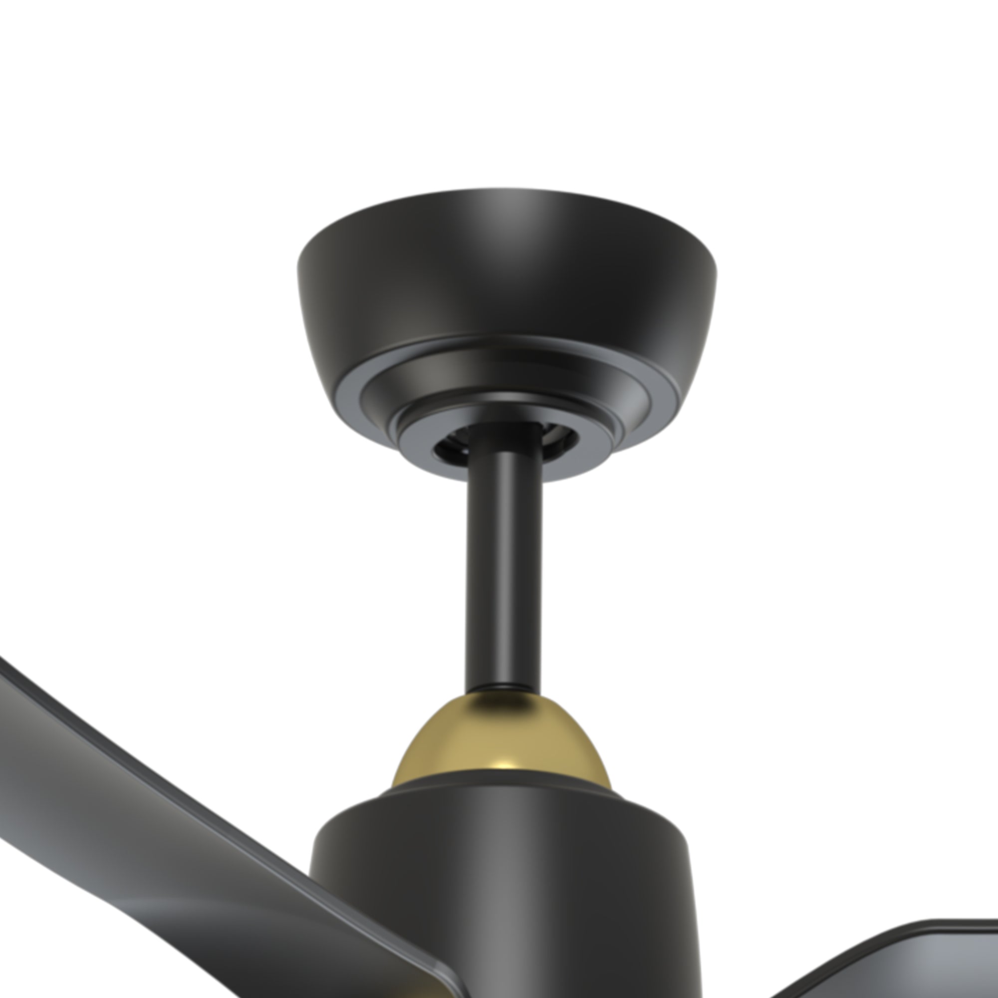 Hugo 42-in Brushed Gold/Matte Black with Light Kit Ceiling Fan