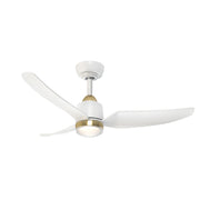 Hugo 42-in Brushed Gold/Matte White with Light Kit Ceiling Fan