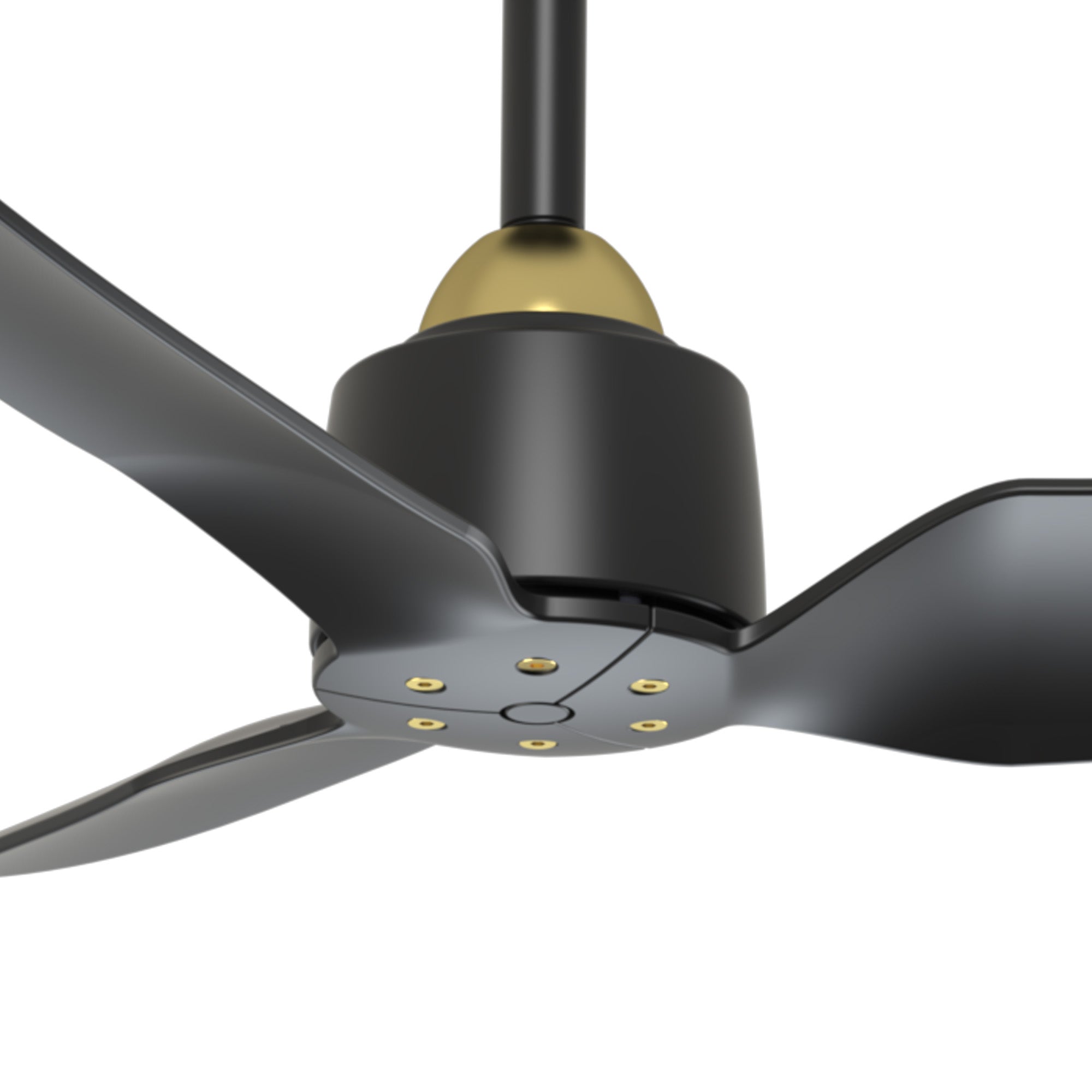 Hugo 42-in Brushed Gold/Matte Black FAN Ceiling Fan