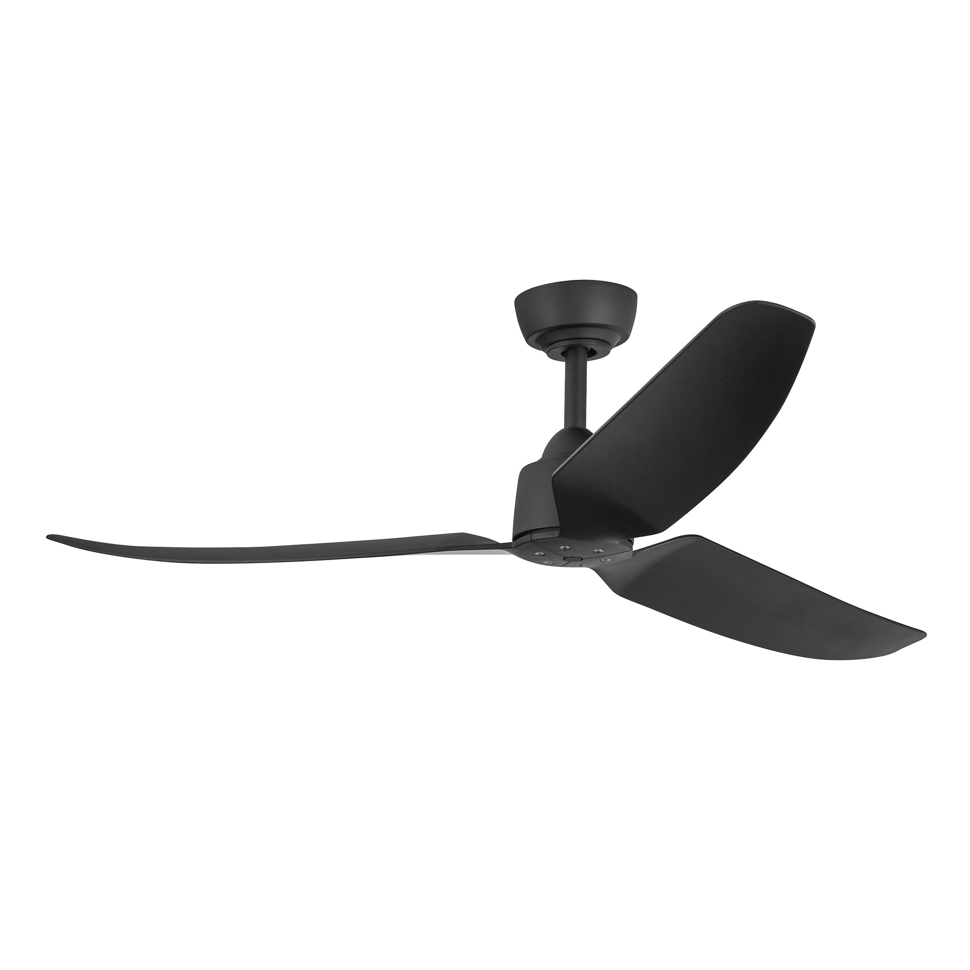Hugo 52-in Matte Black LED Exterior Ceiling Fan