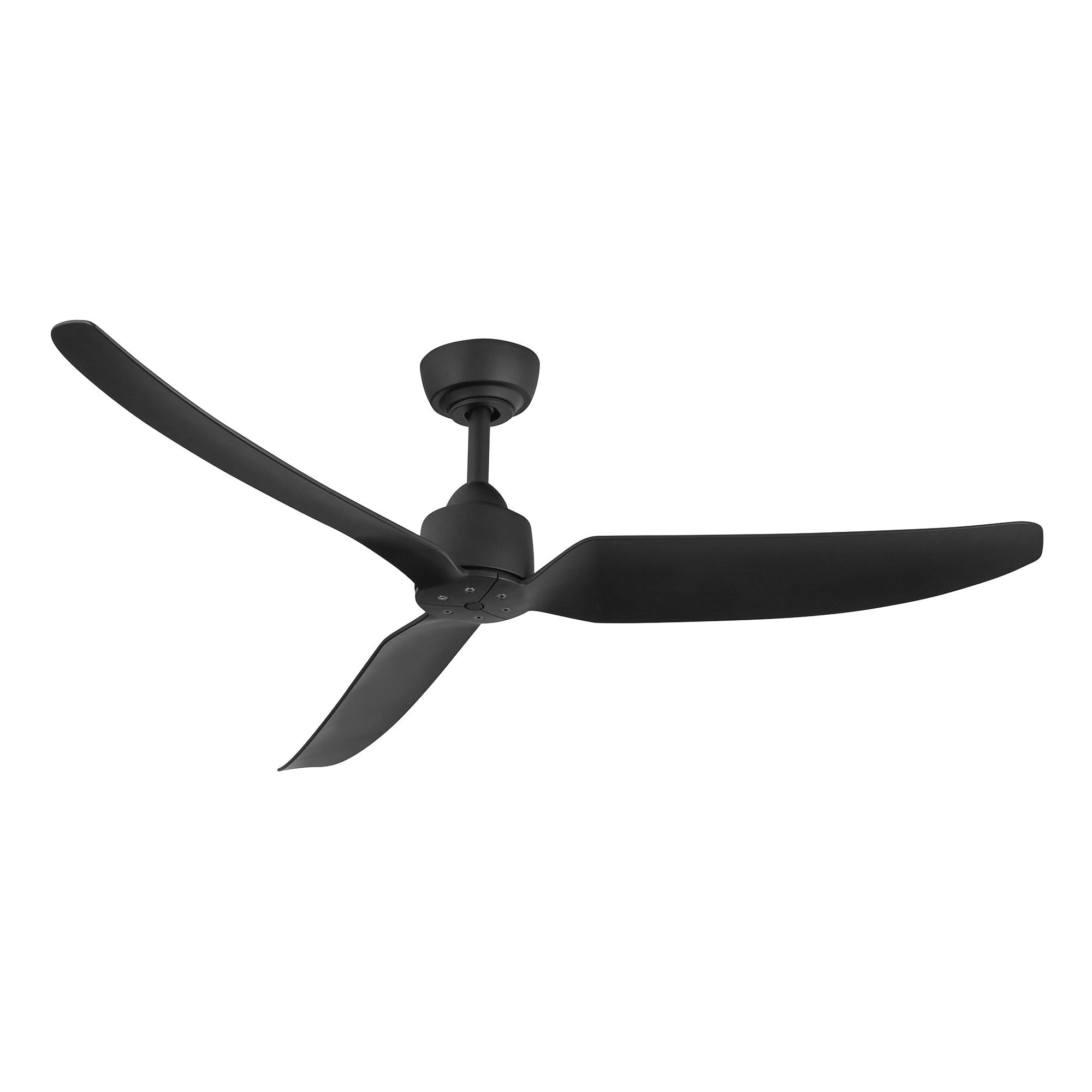 Hugo 52-in Matte Black LED Exterior Ceiling Fan