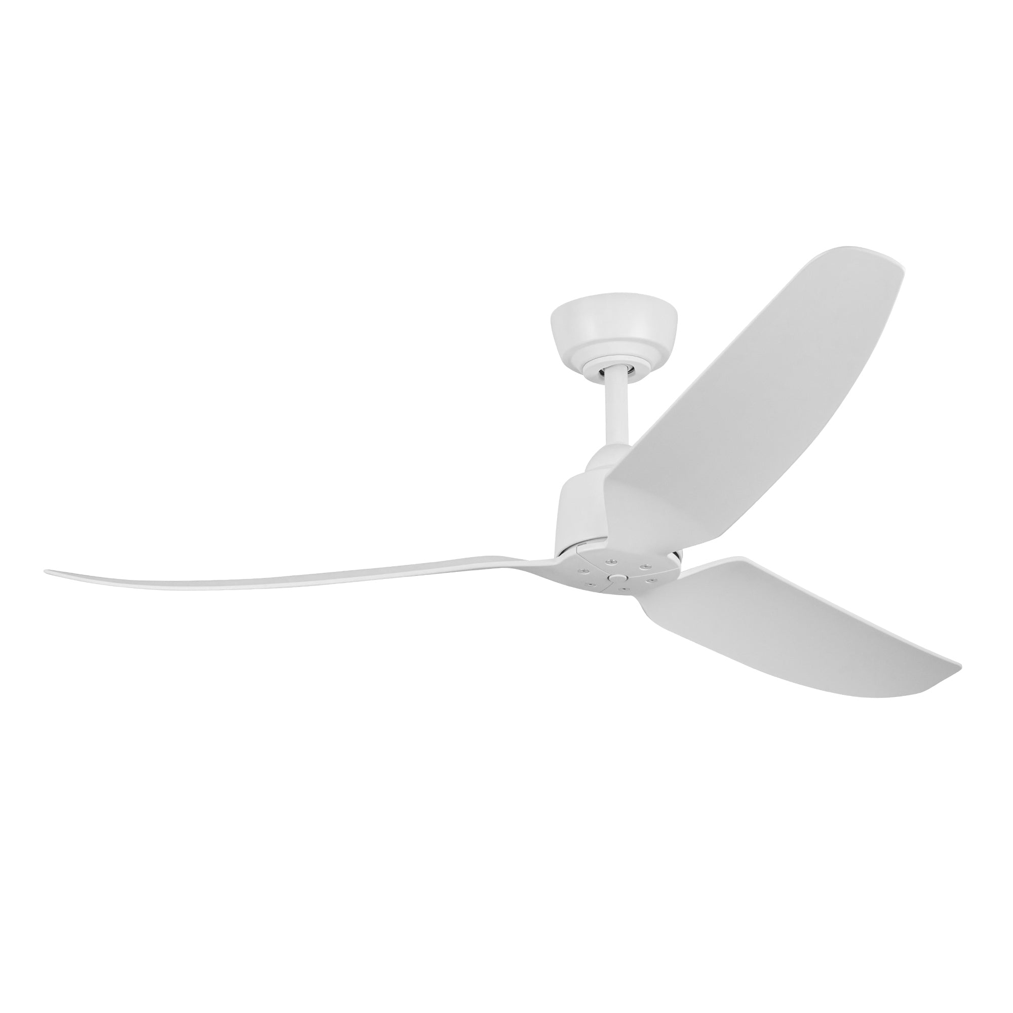 Hugo 52-in Matte White LED Exterior Ceiling Fan