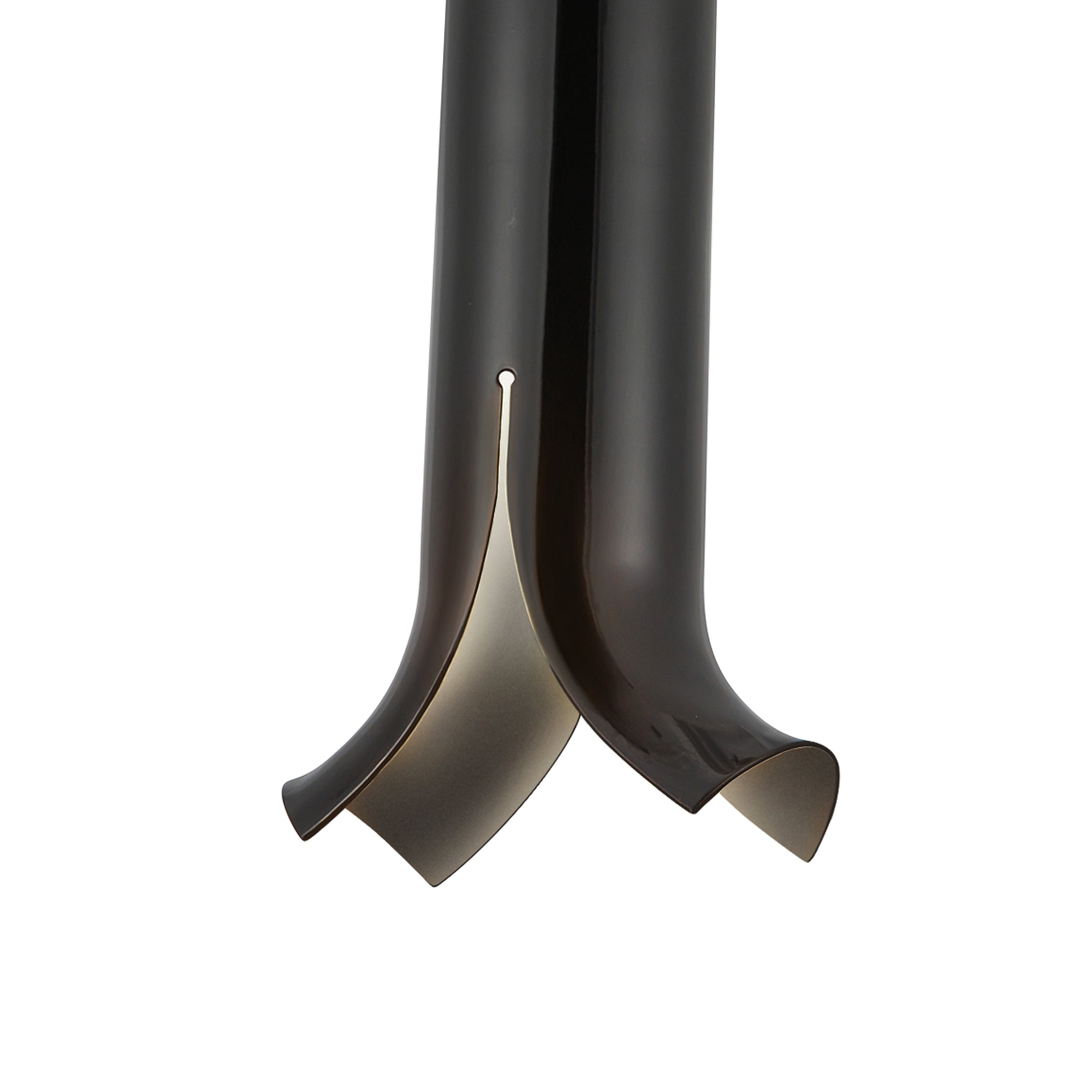 Husk 9-in Glossy Black LED Pendant