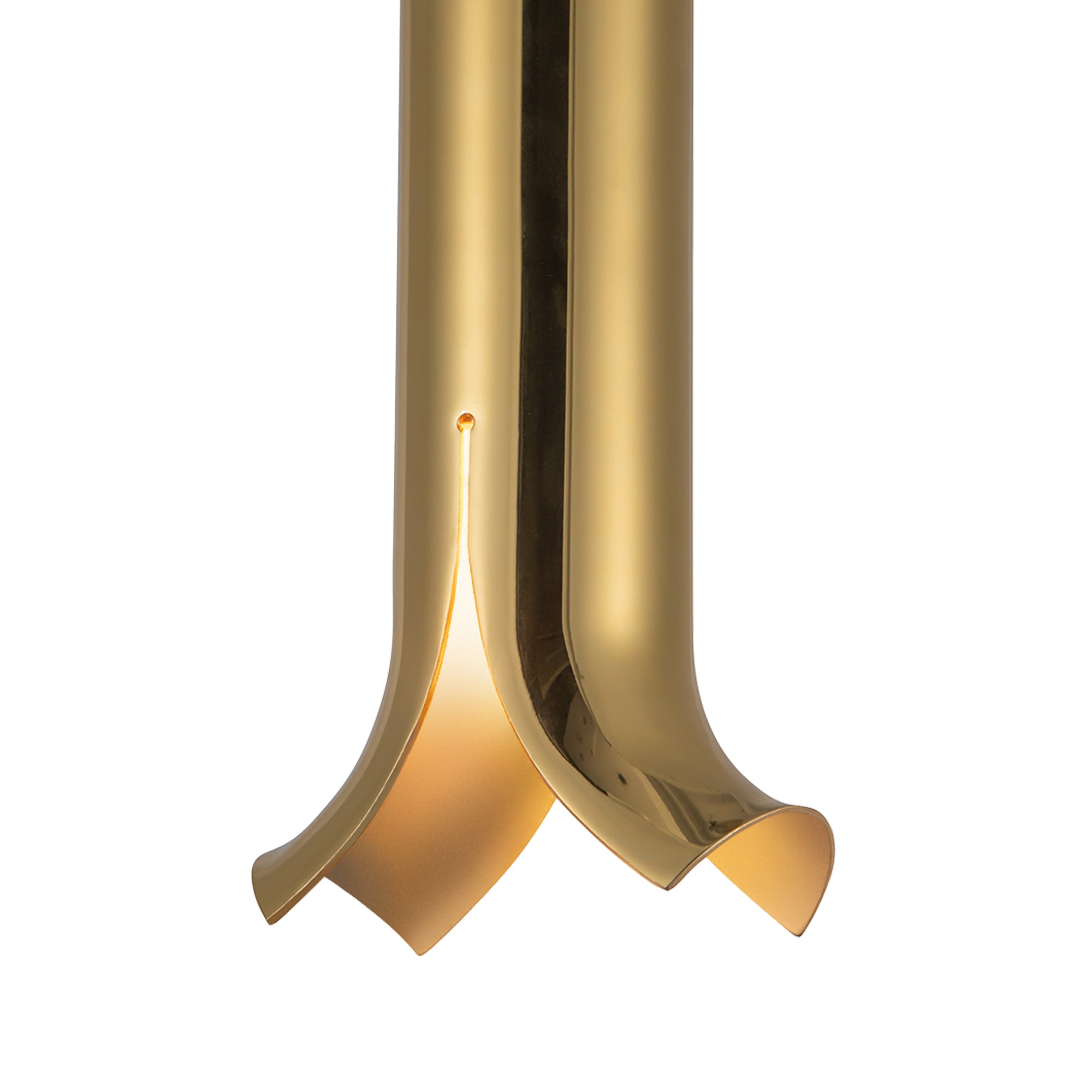 Husk 9-in Metallic Brass LED Pendant