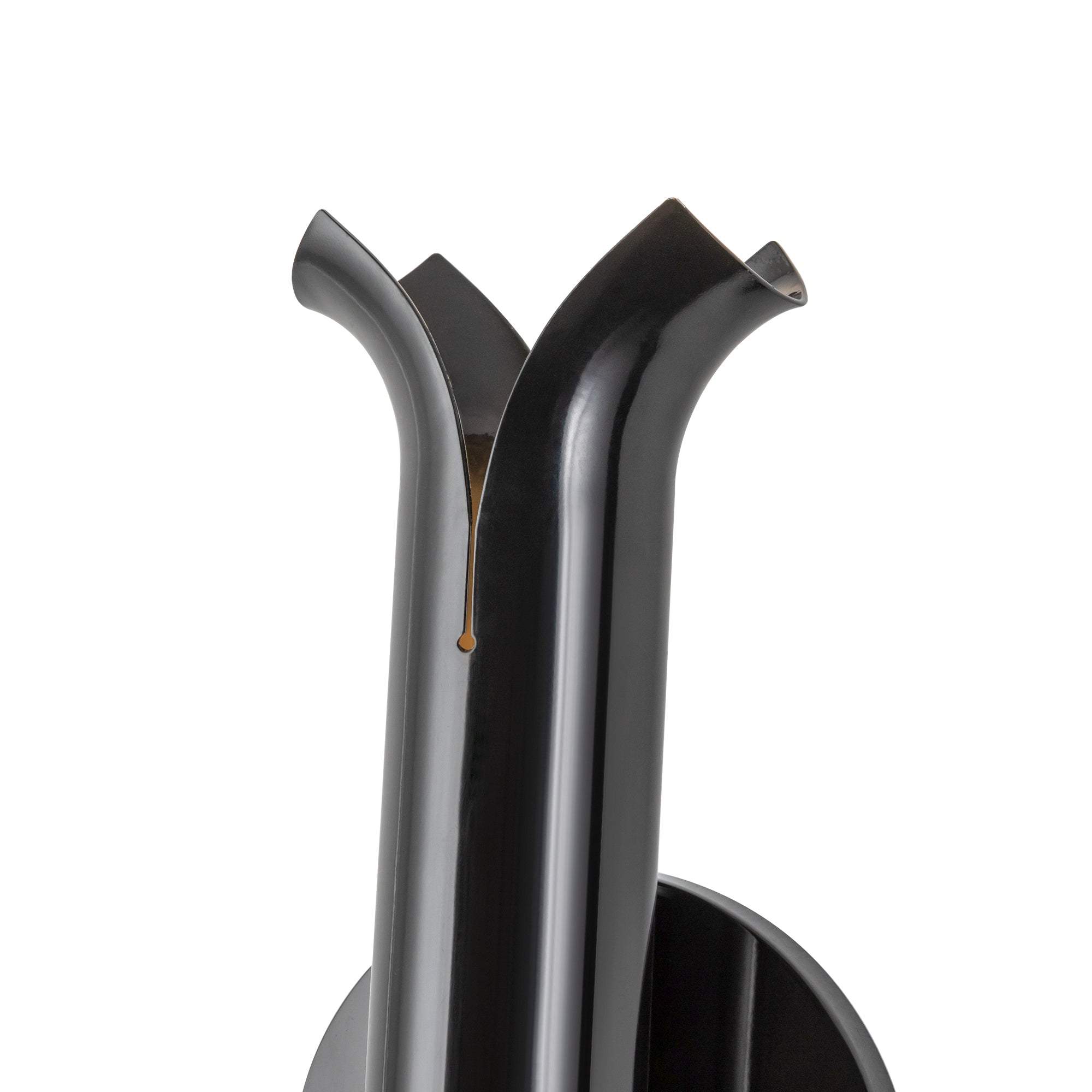 Husk 14-in Glossy Black LED Wall Sconce