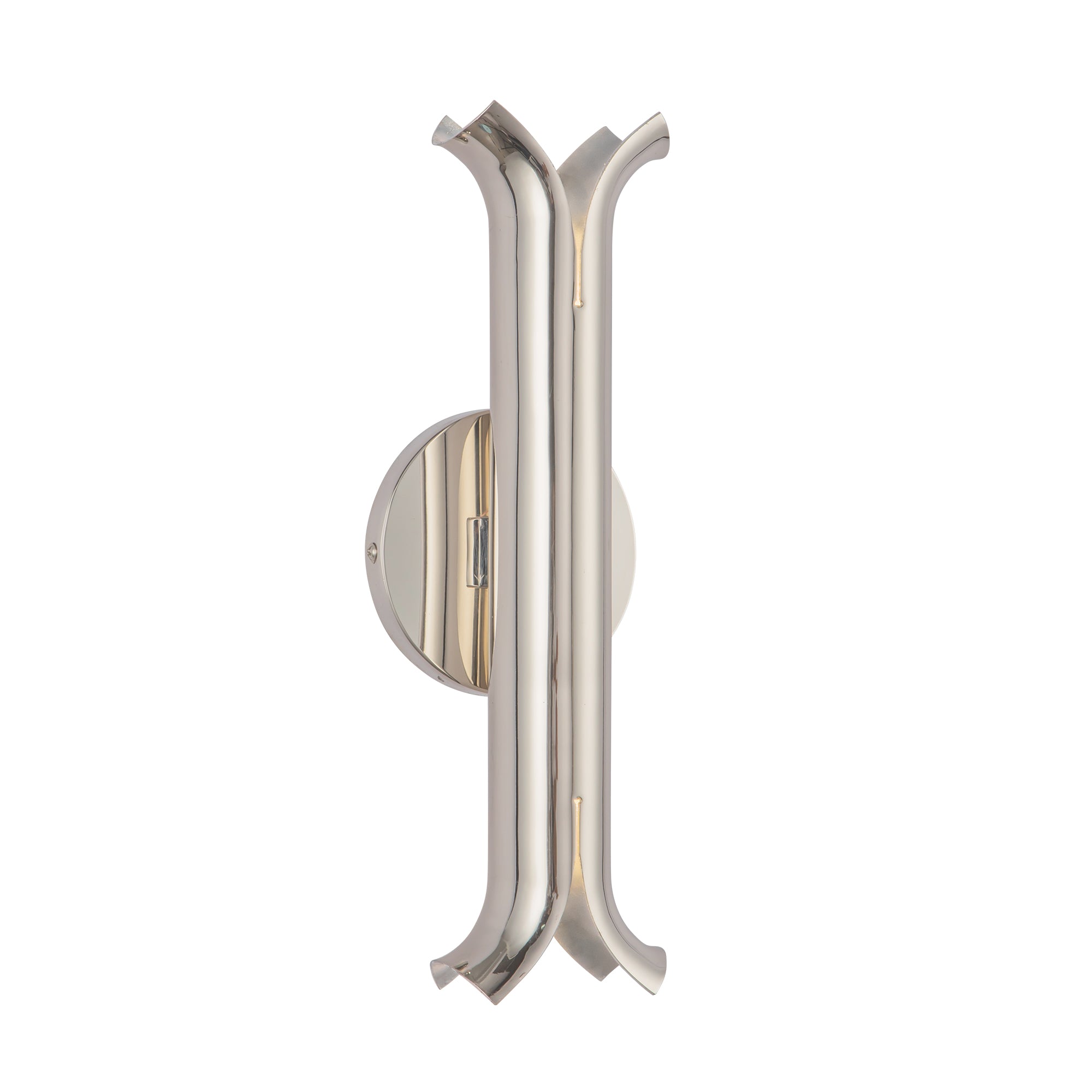 Husk 14-in Polished Nickel LED Wall Sconce