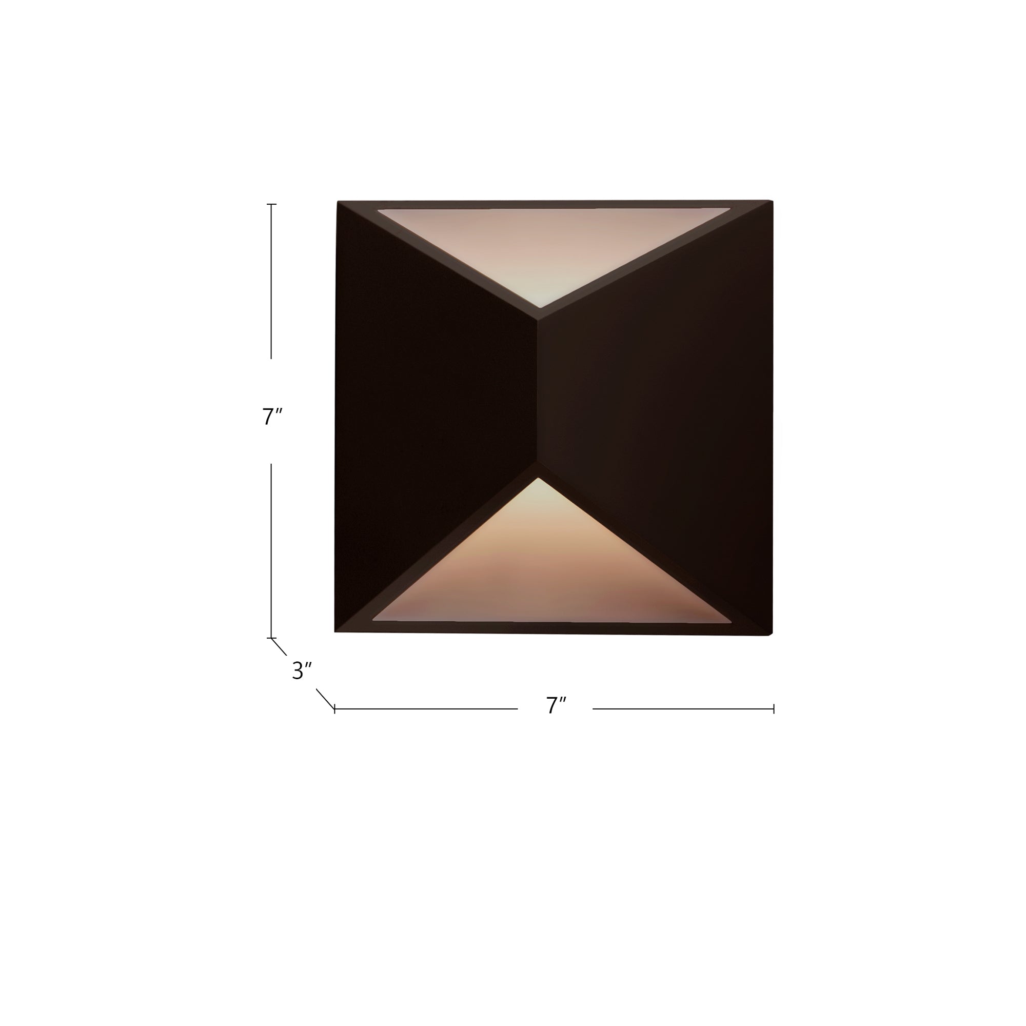 Indio 7-in Brushed Nickel LED Exterior Wall Sconce