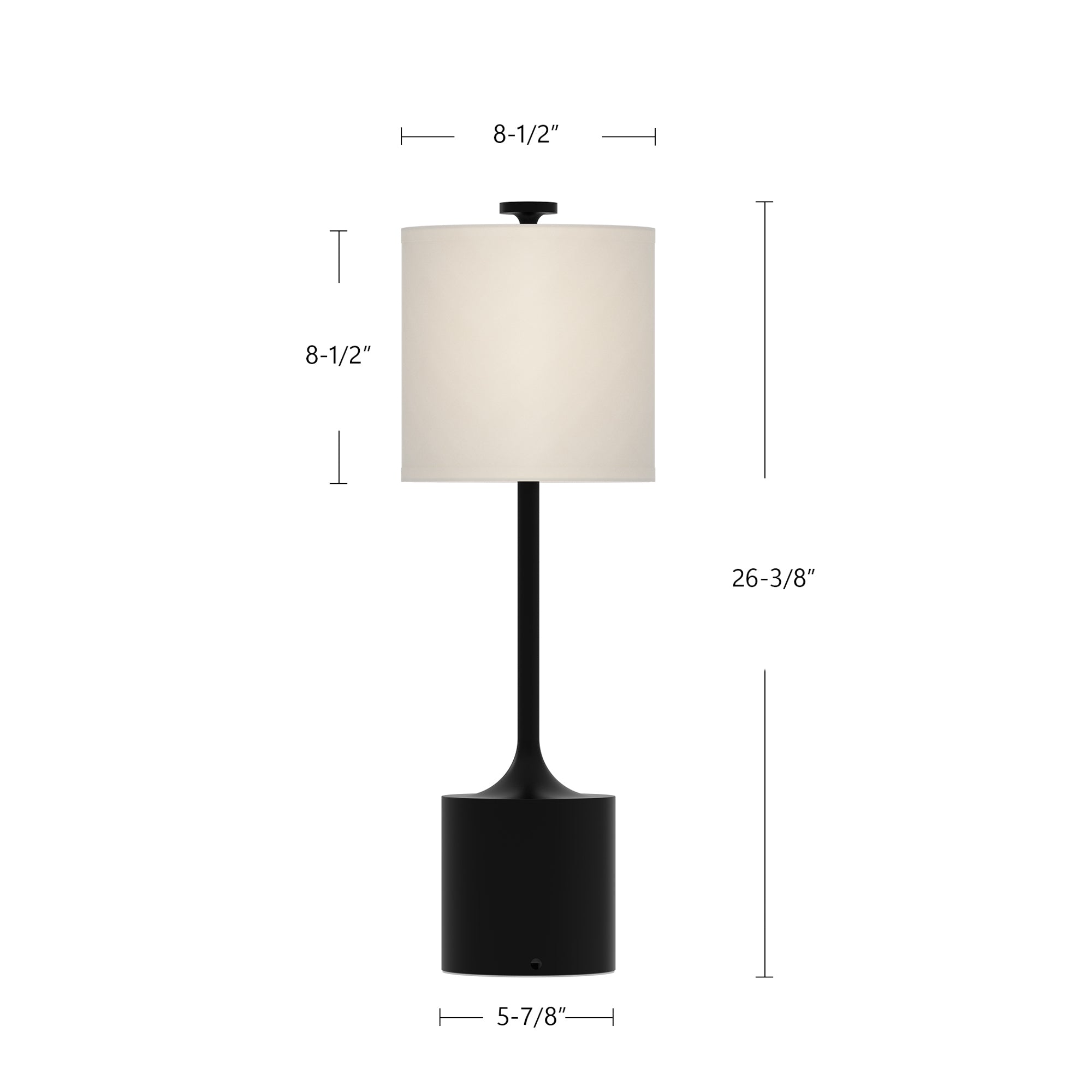 Issa 26-in White/Ivory Linen 1 Light Table Lamp