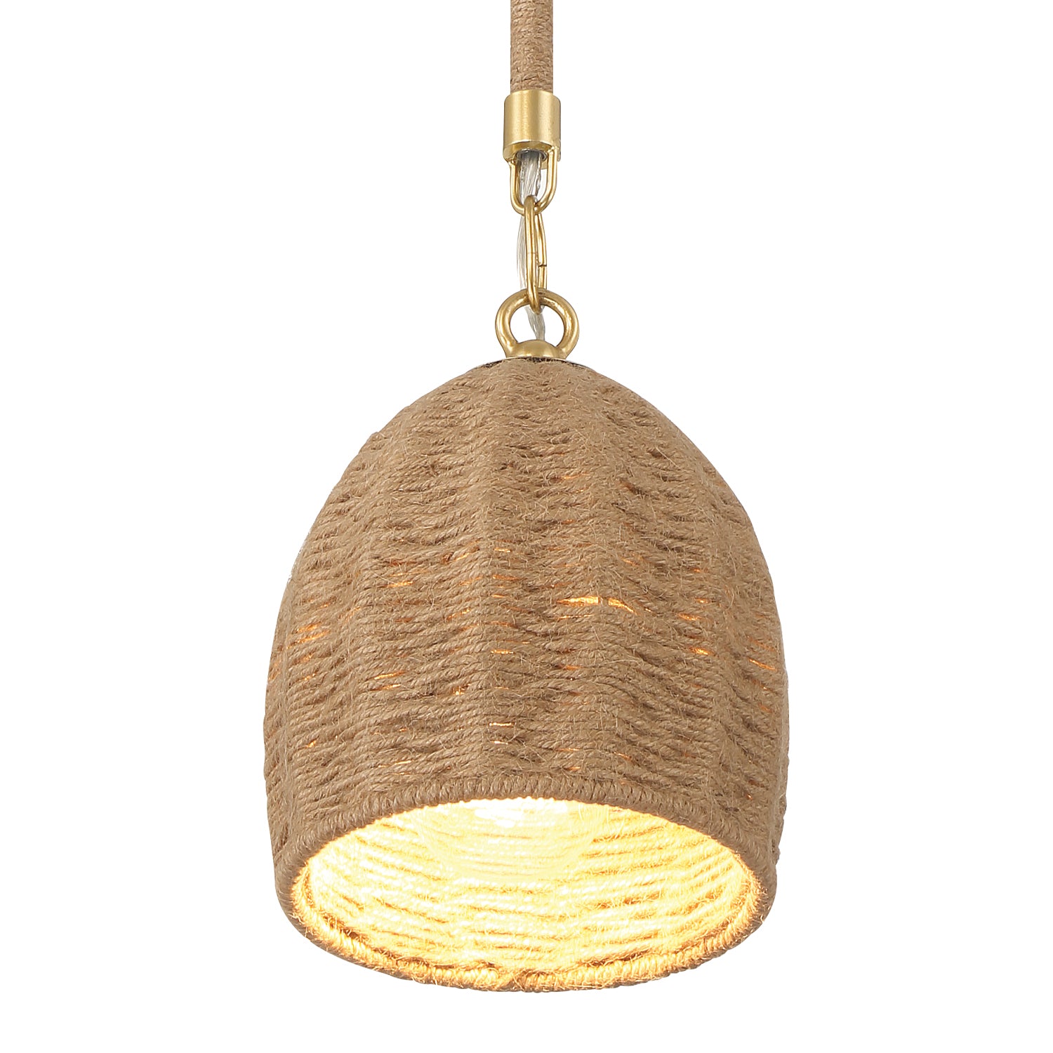 Crystorama Jace JAC-10502-SG – 6 Inch – 1 Light – Pendant Light – Soft Gold – Damp Rated