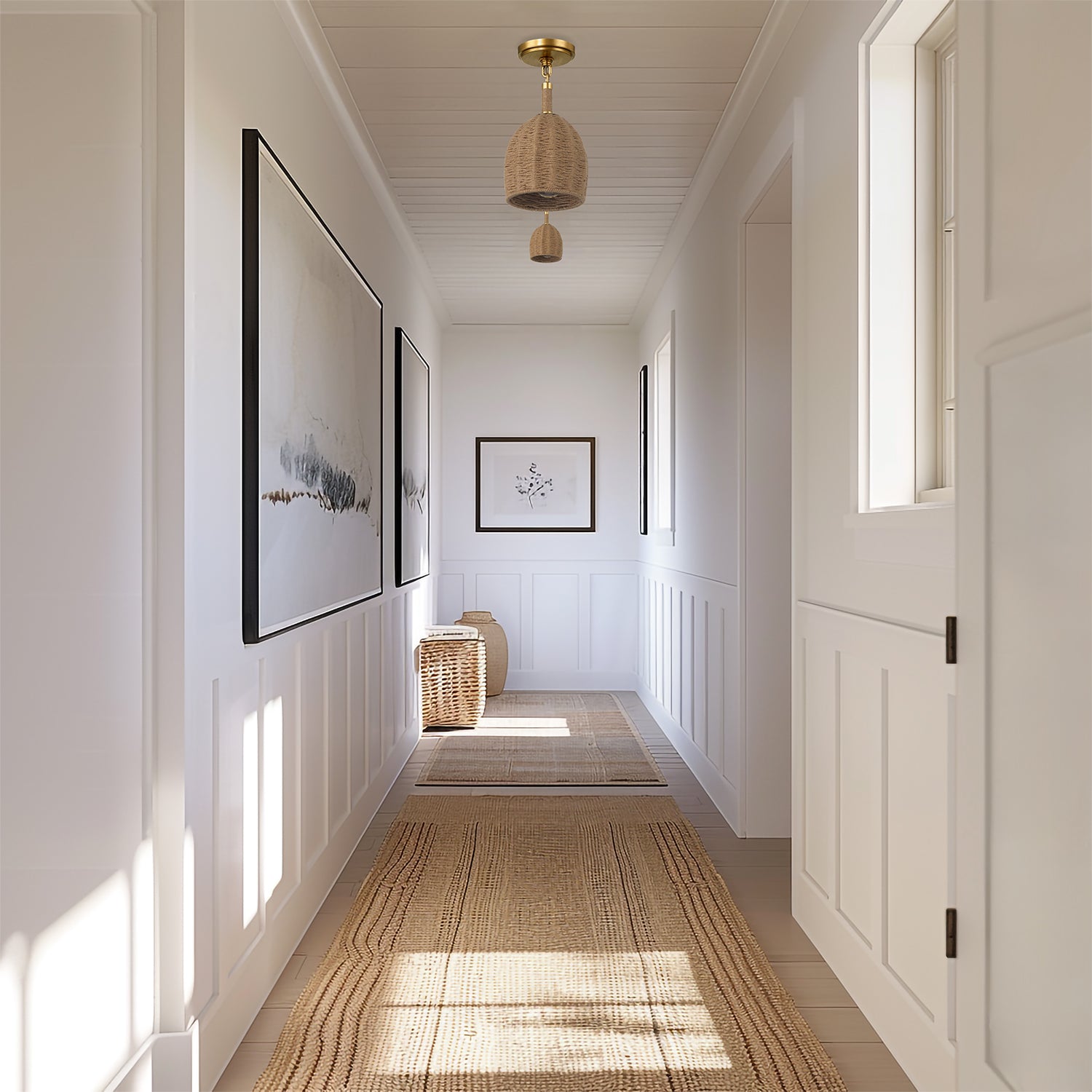 Crystorama Jace JAC-10502-SG_CEILING – 6 Inch – 1 Light – Semi Flush Mount Light – Soft Gold – Damp Rated