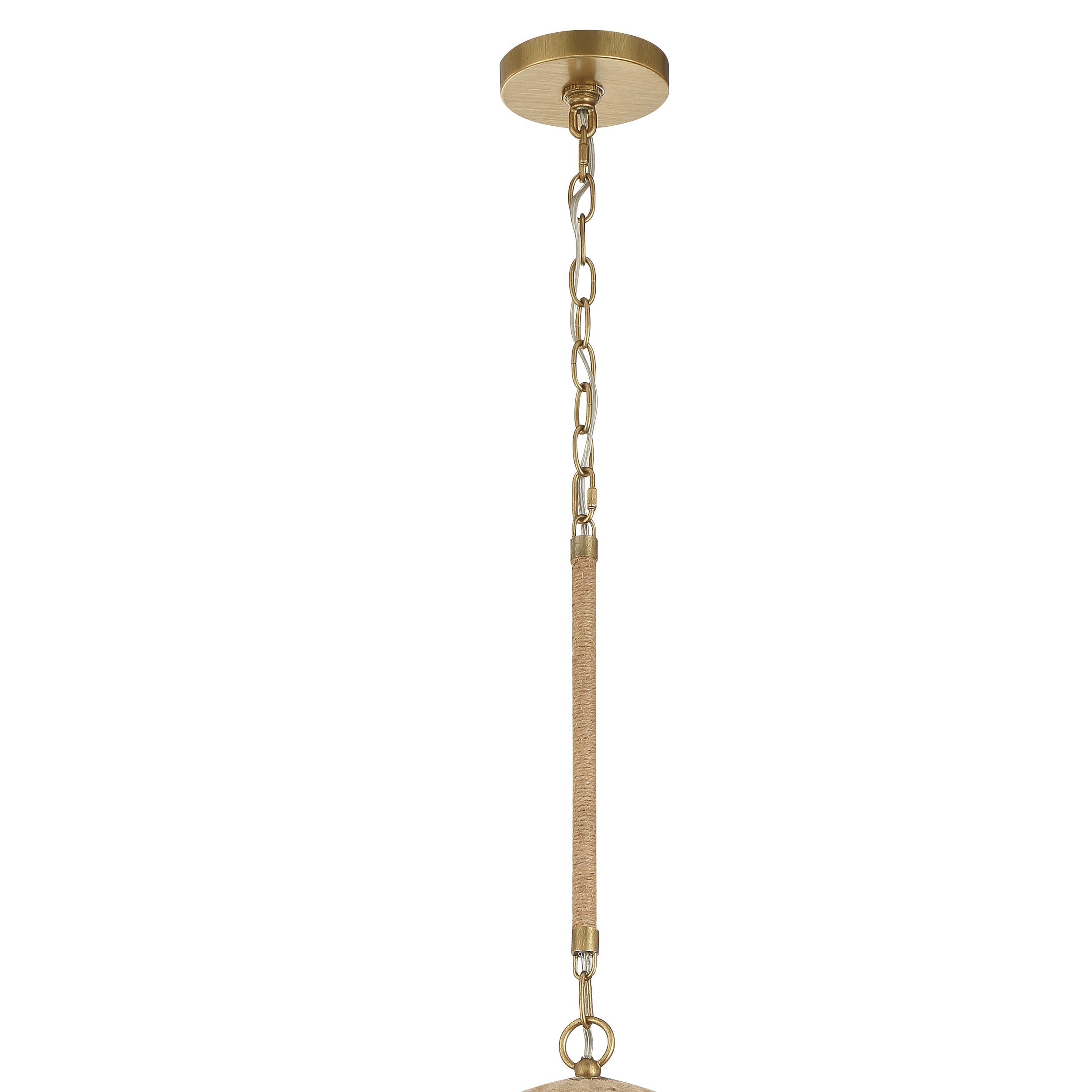 Crystorama Jace JAC-10503-SG – 20 Inch – 3 Light – Pendant Light – Soft Gold – Damp Rated