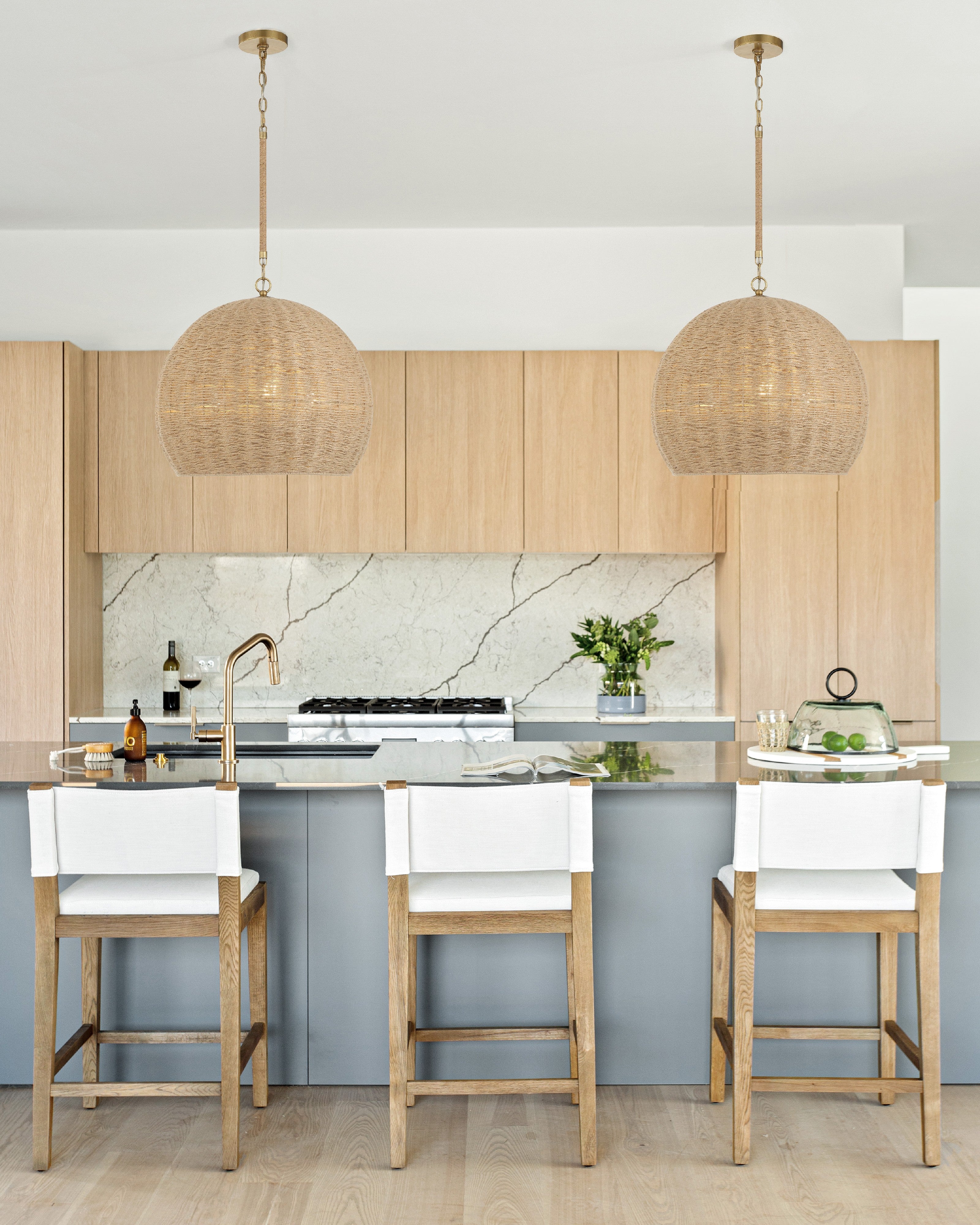 Crystorama Jace JAC-10503-SG – 20 Inch – 3 Light – Pendant Light – Soft Gold – Damp Rated