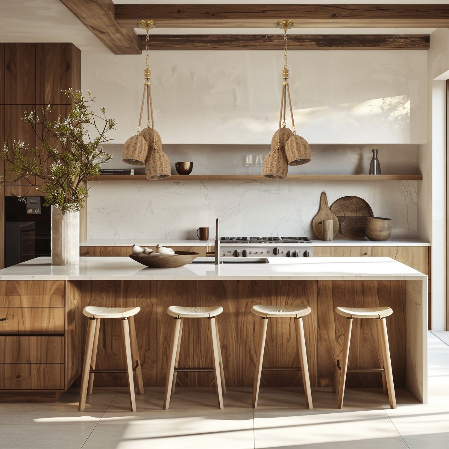 Crystorama Jace JAC-10507-SG – 11 Inch – 3 Light – Pendant Light – Soft Gold – Damp Rated