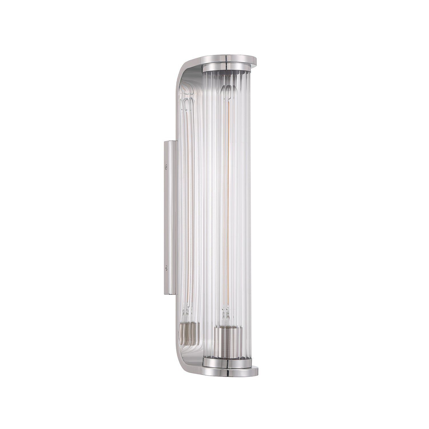 Crystorama Jarvis JAR-2301-PN – 4.25 Inch – 1 Light – Sconce – Polished Nickel – Damp Rated