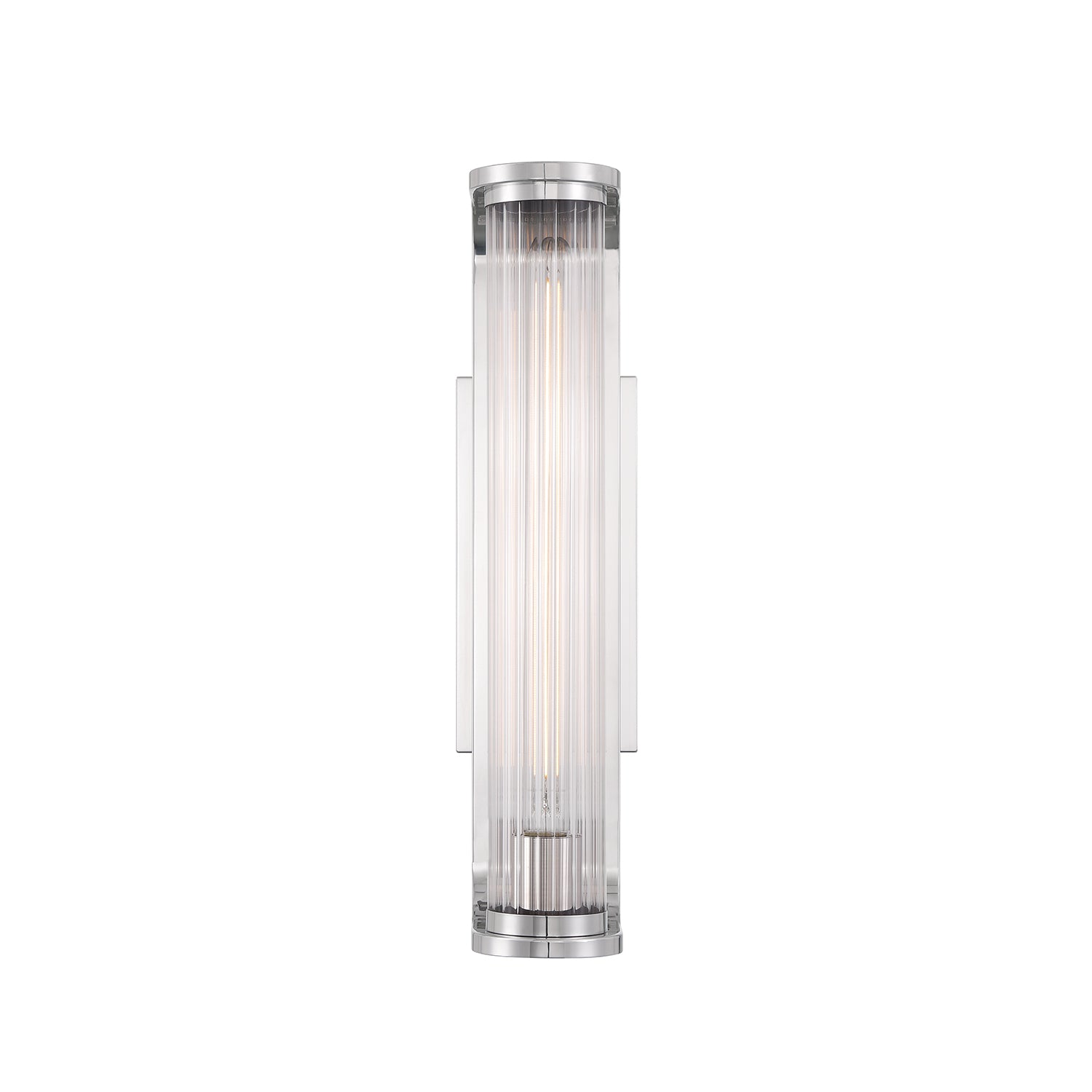 Crystorama Jarvis JAR-2301-PN – 4.25 Inch – 1 Light – Sconce – Polished Nickel – Damp Rated