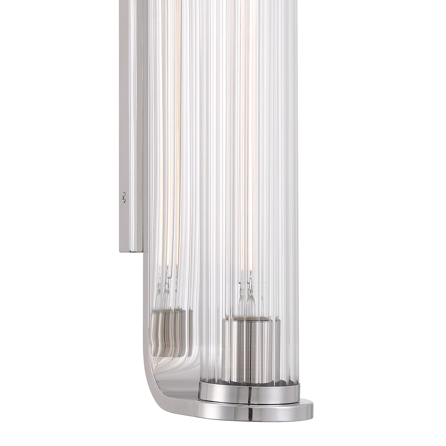 Crystorama Jarvis JAR-2301-PN – 4.25 Inch – 1 Light – Sconce – Polished Nickel – Damp Rated