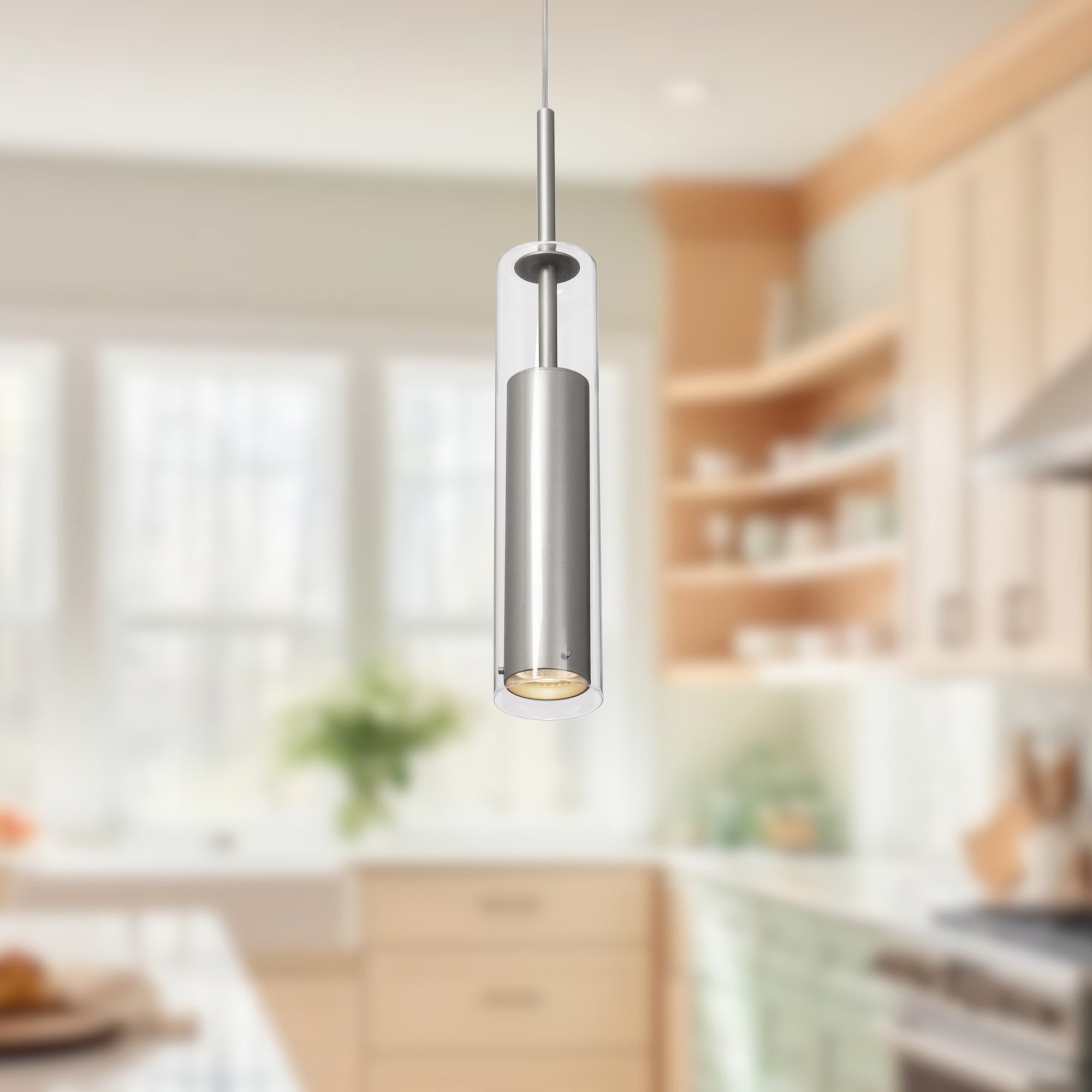 Jarvis 3-in Brushed Nickel 1 Light Pendant