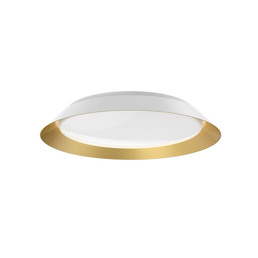 Kuzco Lighting Inc. JASPER FM43419-WH/GD Flush Mount Traditional - White Gold