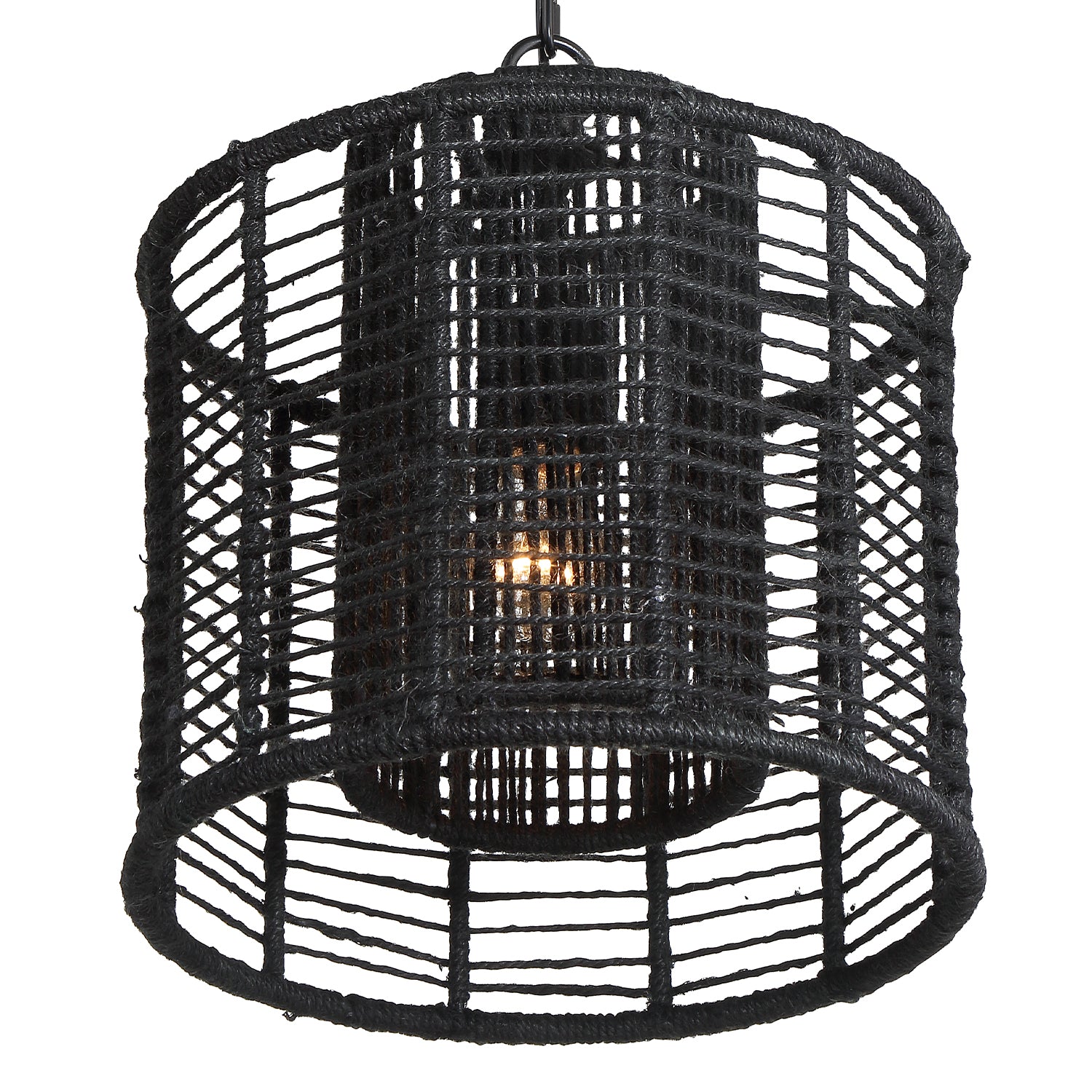 Crystorama Jayna JAY-A5001-MK – 12.5 Inch – 1 Light – Pendant Light – Matte Black – Damp Rated