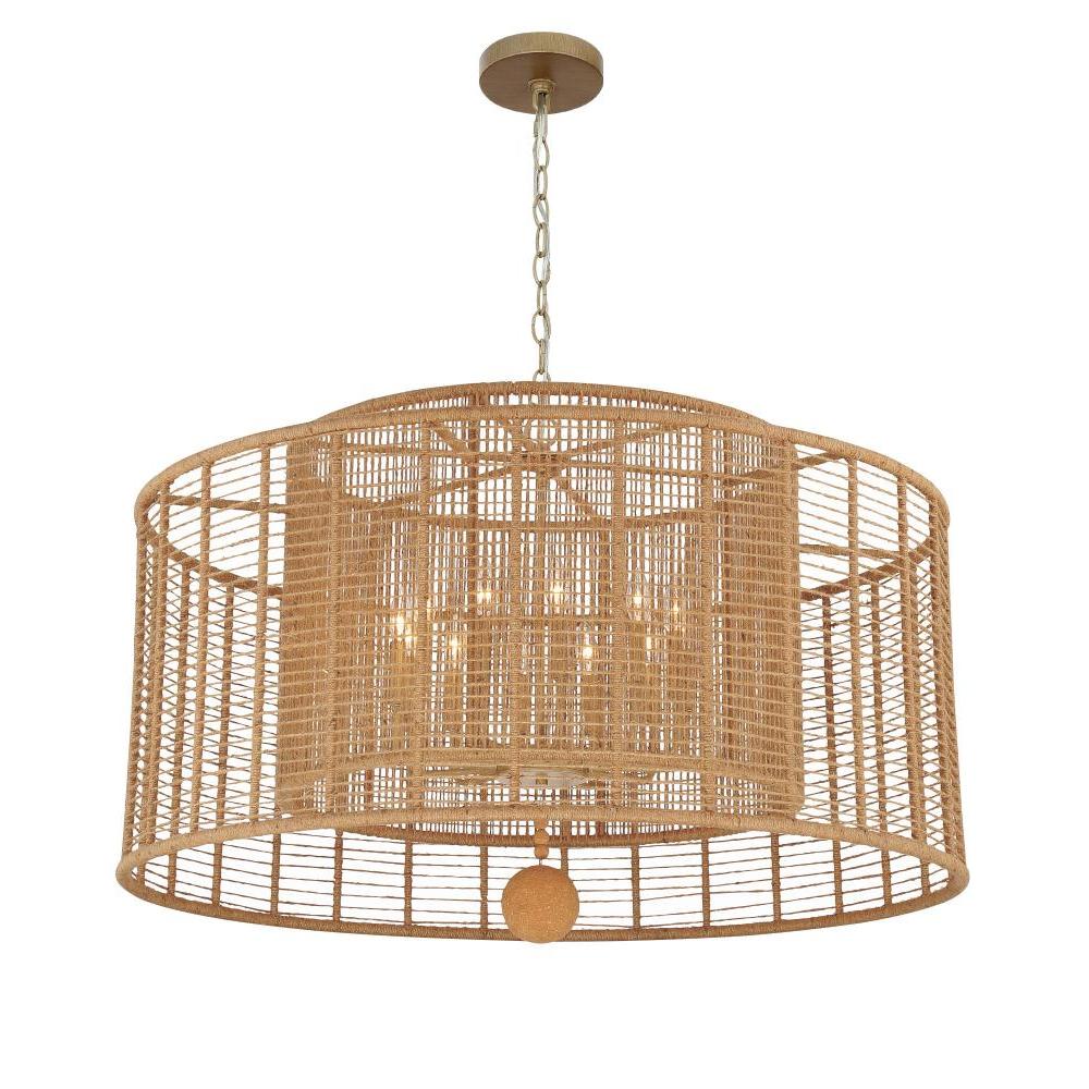 Jayna 12 Light Burnished Silver Chandelier