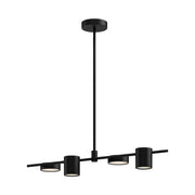 Jayden 40-in Black LED Linear Pendant