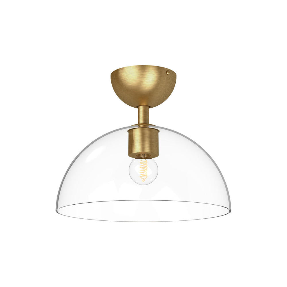 Alora Lighting JUDE SF563012BGCL Semi Flush Mt - Brushed Gold