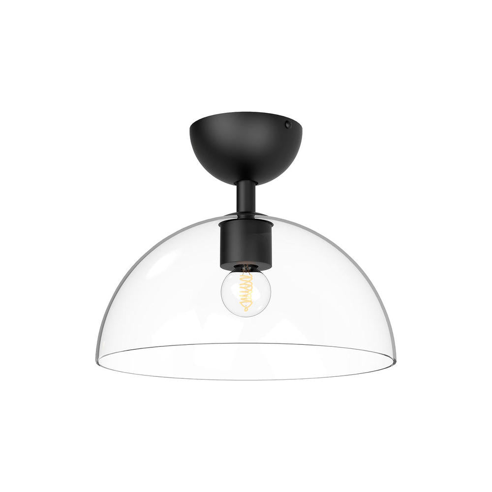 Alora Lighting JUDE SF563012MBCL Semi Flush Mt - Matte Black