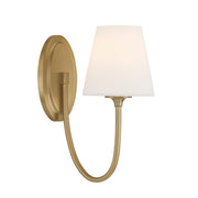 Crystorama Lighting JUN-10321-VG Juno 1 Light Sconce, UL Damp Rated, Vibrant Gold