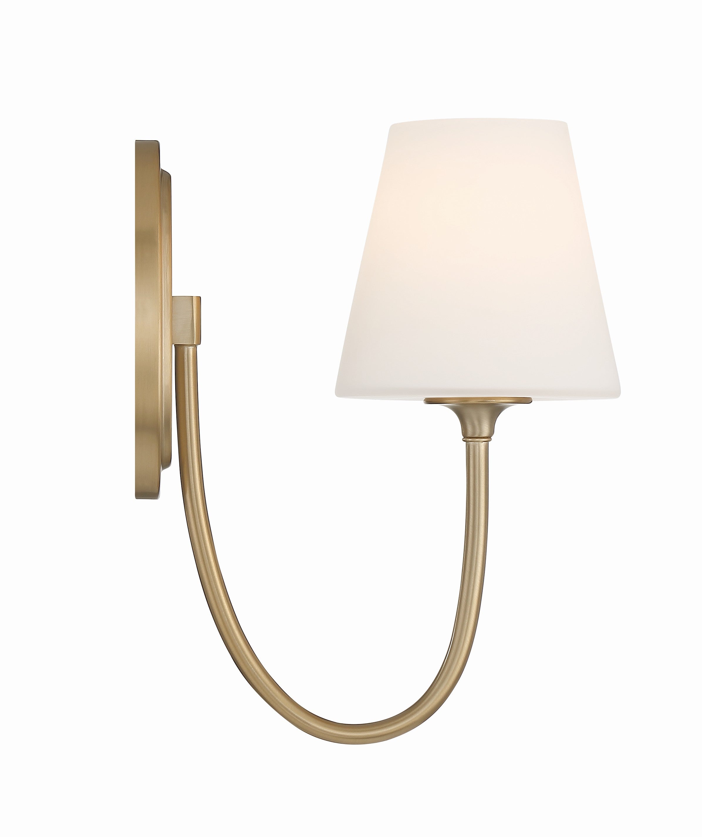 Crystorama Juno JUN-10321-VG – 6 Inch – 1 Light – Sconce – Vibrant Gold – Damp Rated