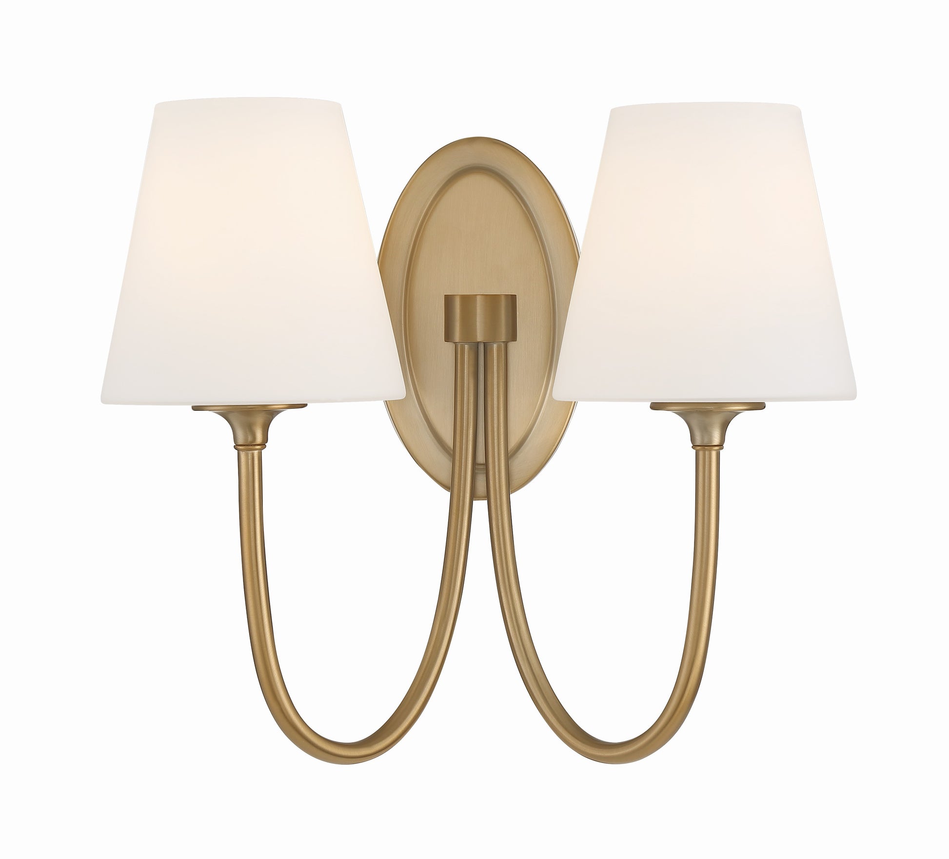 Crystorama Juno JUN-10322-VG – 15 Inch – 2 Light – Sconce – Vibrant Gold – Damp Rated