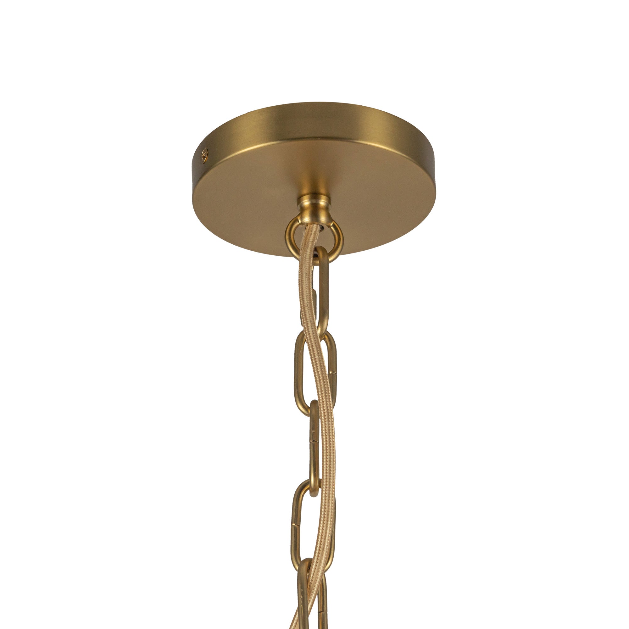 Kai 11-in Brushed Gold Socket Pendant