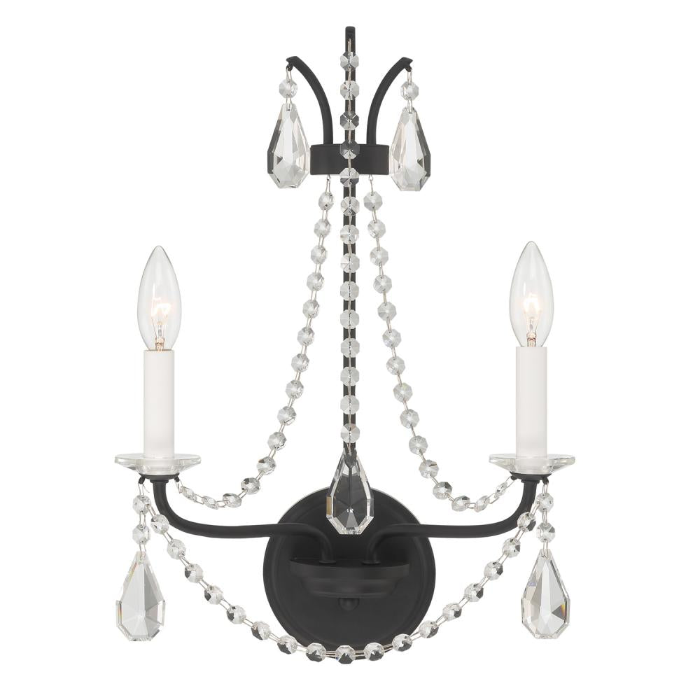 Crystorama KARRINGTON KAR-90902-MK-CL-MWP Chandelier Americana - Matte Black