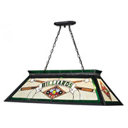 4 Light Billiard Table Light -Multi Colored Tiffany