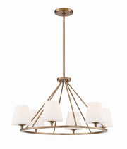 Crystorama Keenan KEE-A3006-VG – 31.25 Inch – 6 Light – Chandelier – Vibrant Gold – Damp Rated