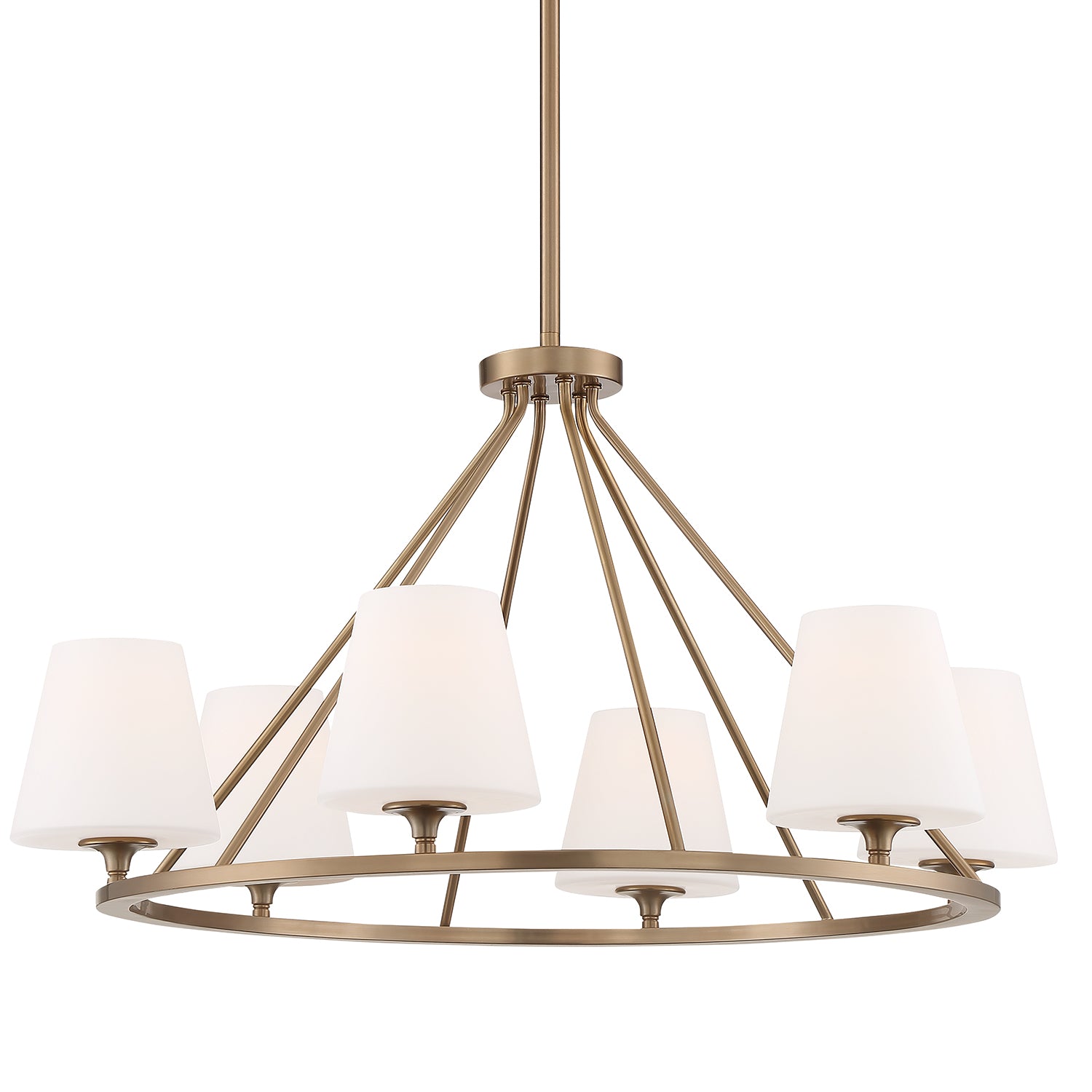 Crystorama Keenan KEE-A3006-VG – 31.25 Inch – 6 Light – Chandelier – Vibrant Gold – Damp Rated