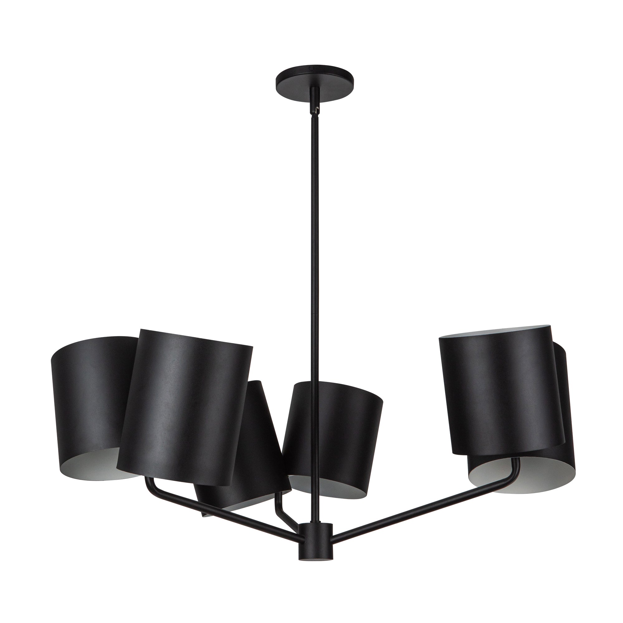 Keiko 30-in Black 6 Lights Chandelier