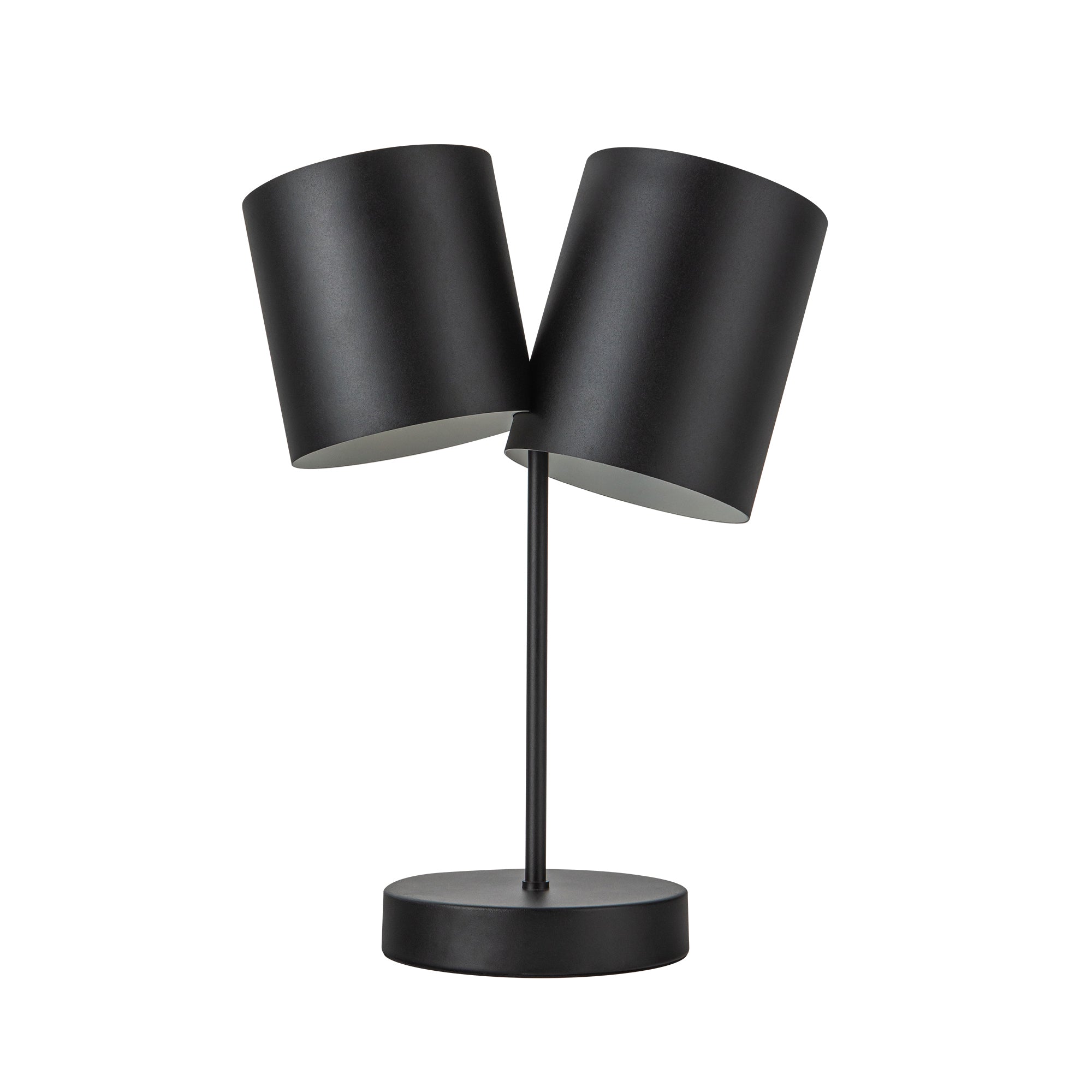 Keiko 14-in Black 2 Lights Table Lamp