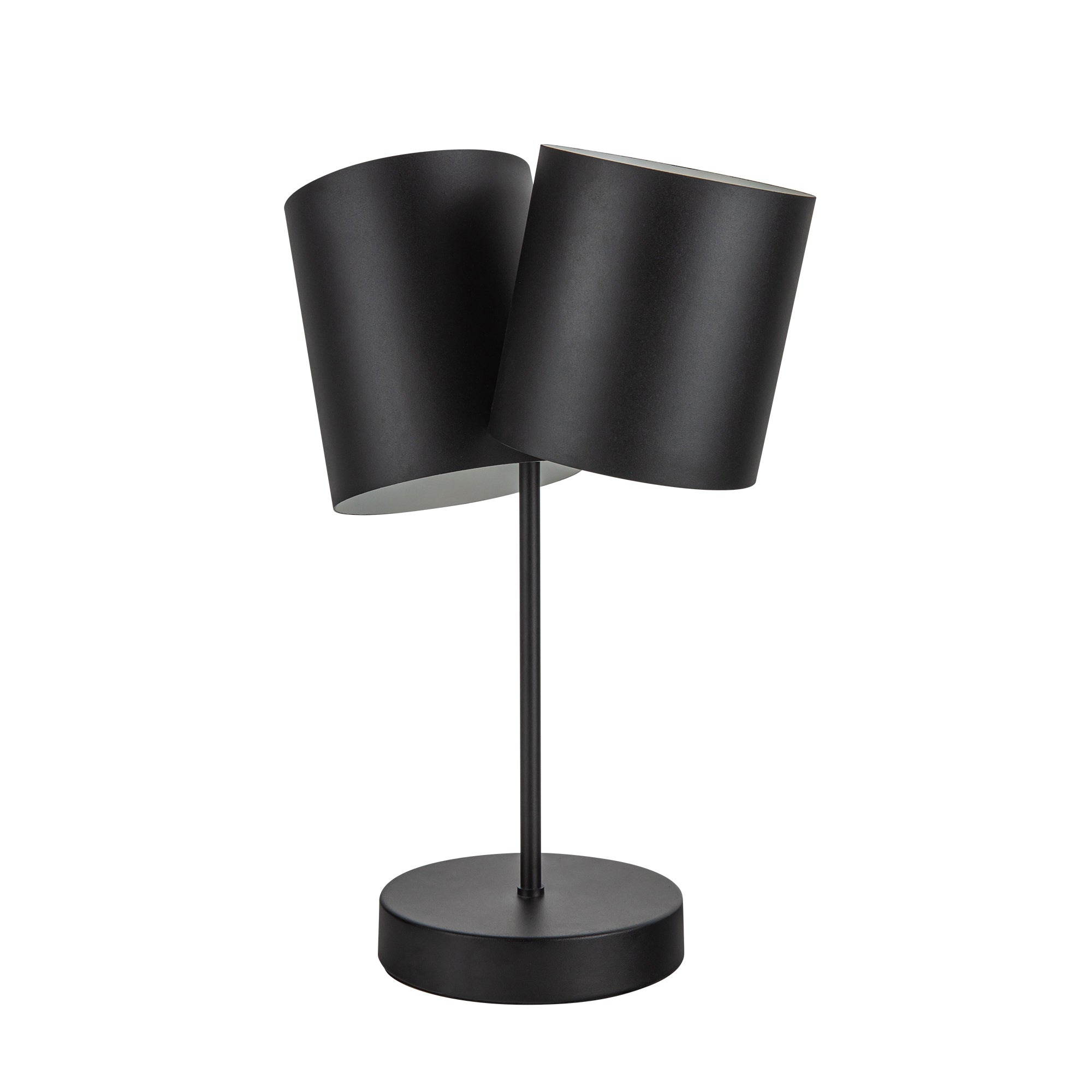 Keiko 14-in Black 2 Lights Table Lamp
