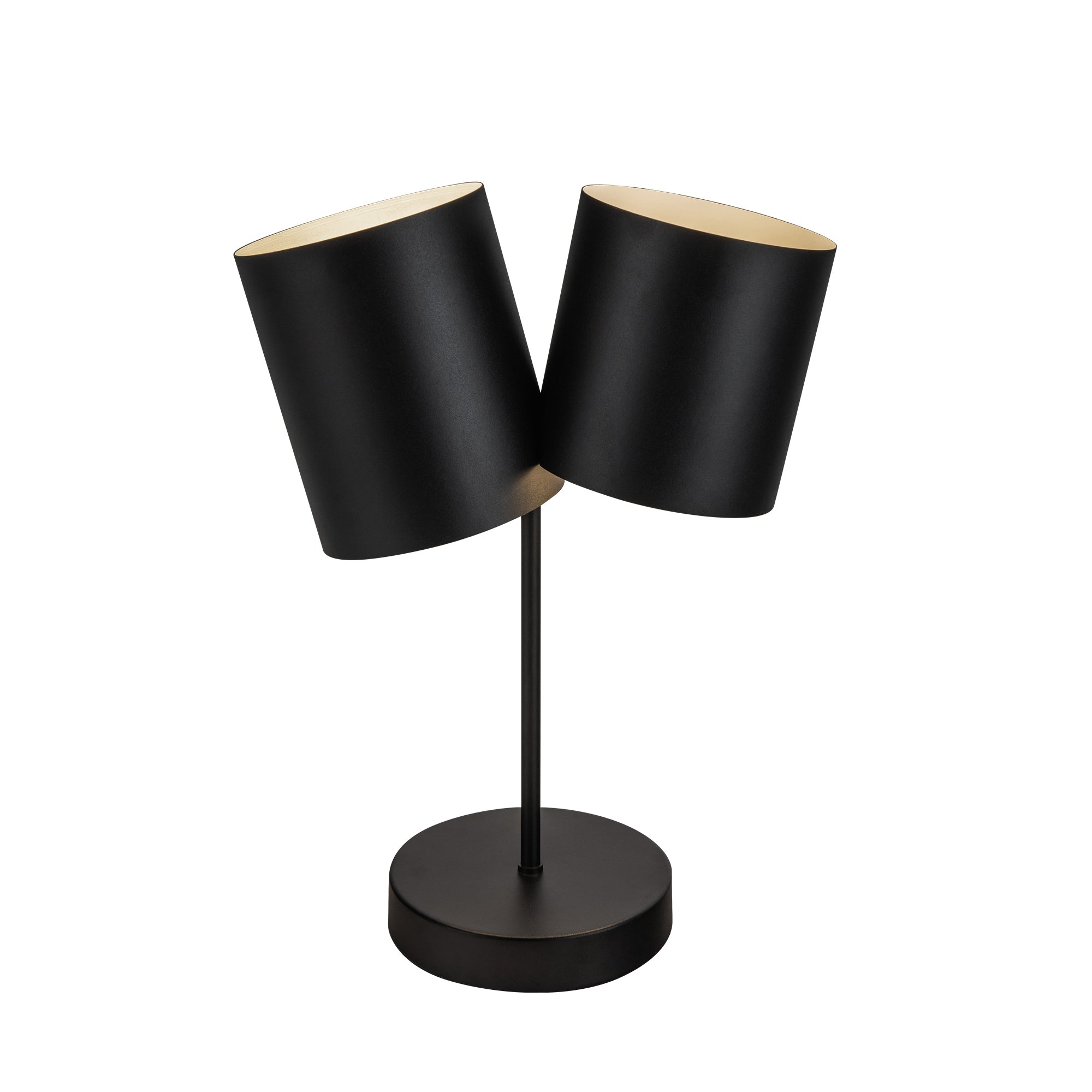 Keiko 14-in Black 2 Lights Table Lamp