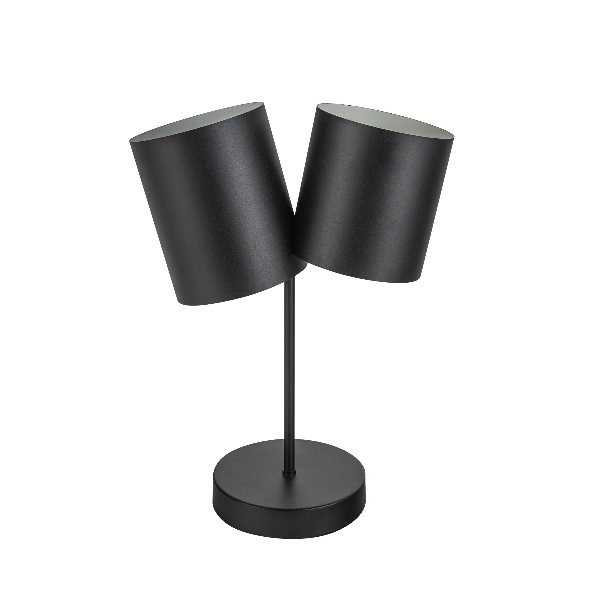 Keiko 14-in Black 2 Lights Table Lamp