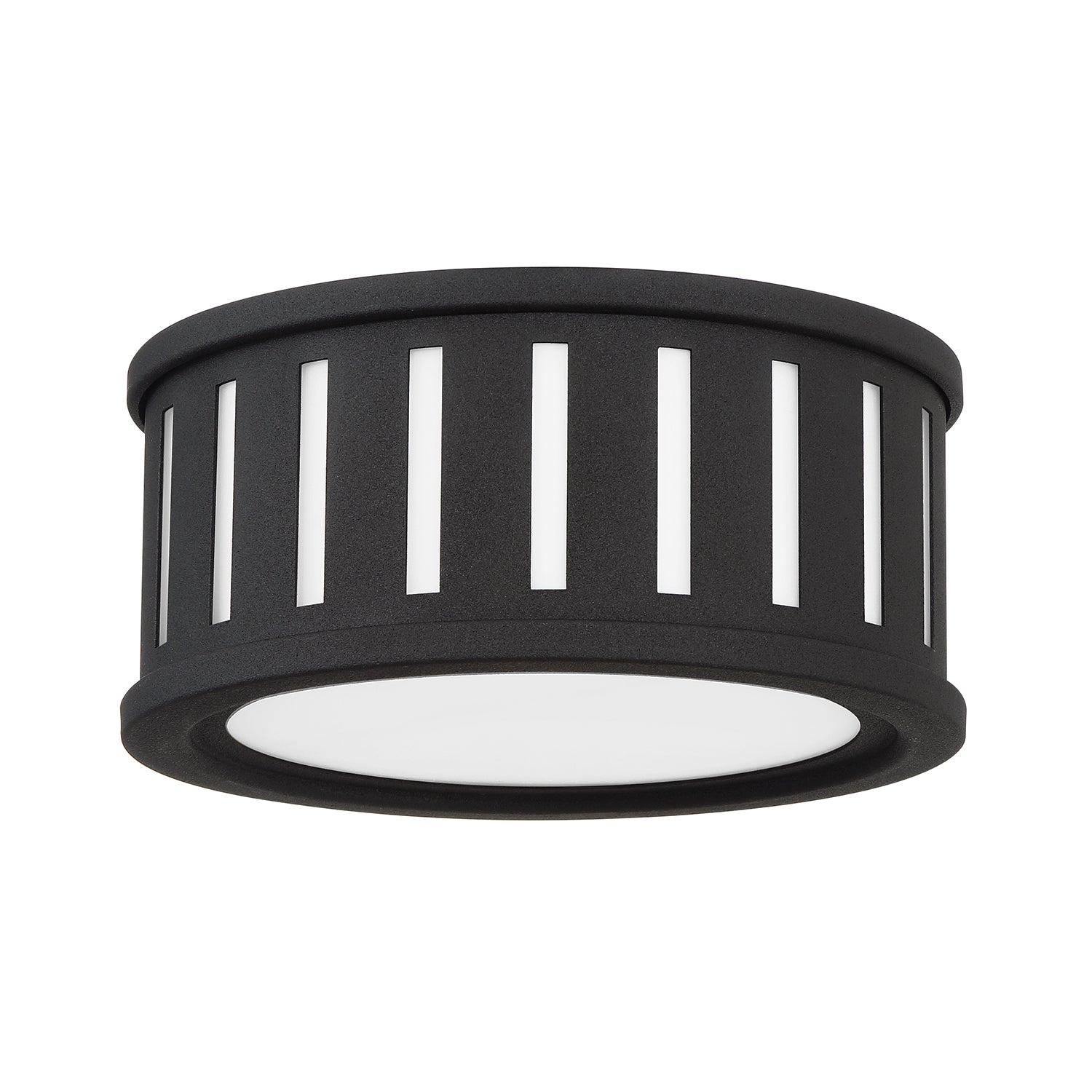 Crystorama Kendal KEN-2200-BF – 9.5 Inch – 2 Light – Semi Flush Mount Light – Black Forged – Damp Rated