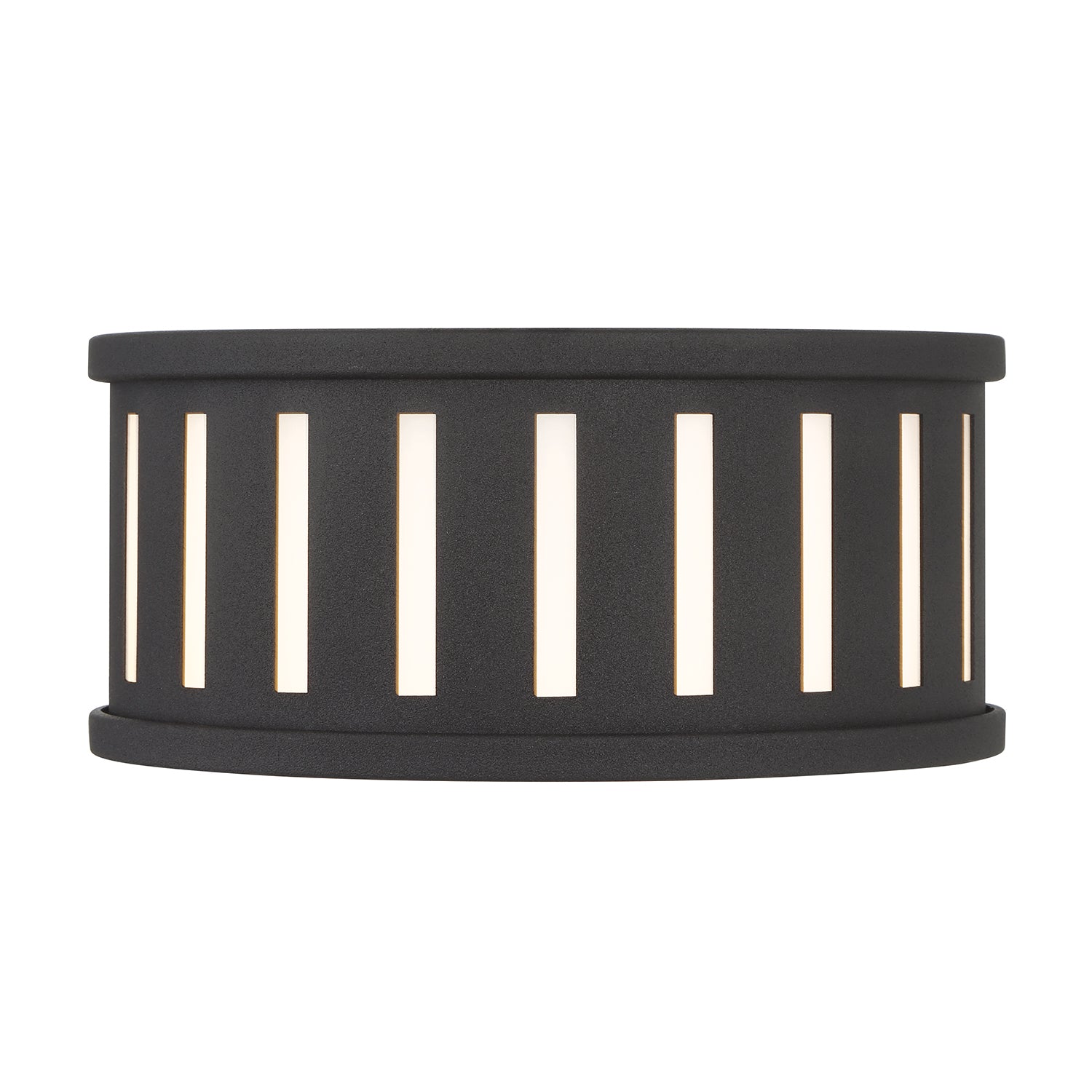 Crystorama Kendal KEN-2200-BF – 9.5 Inch – 2 Light – Semi Flush Mount Light – Black Forged – Damp Rated